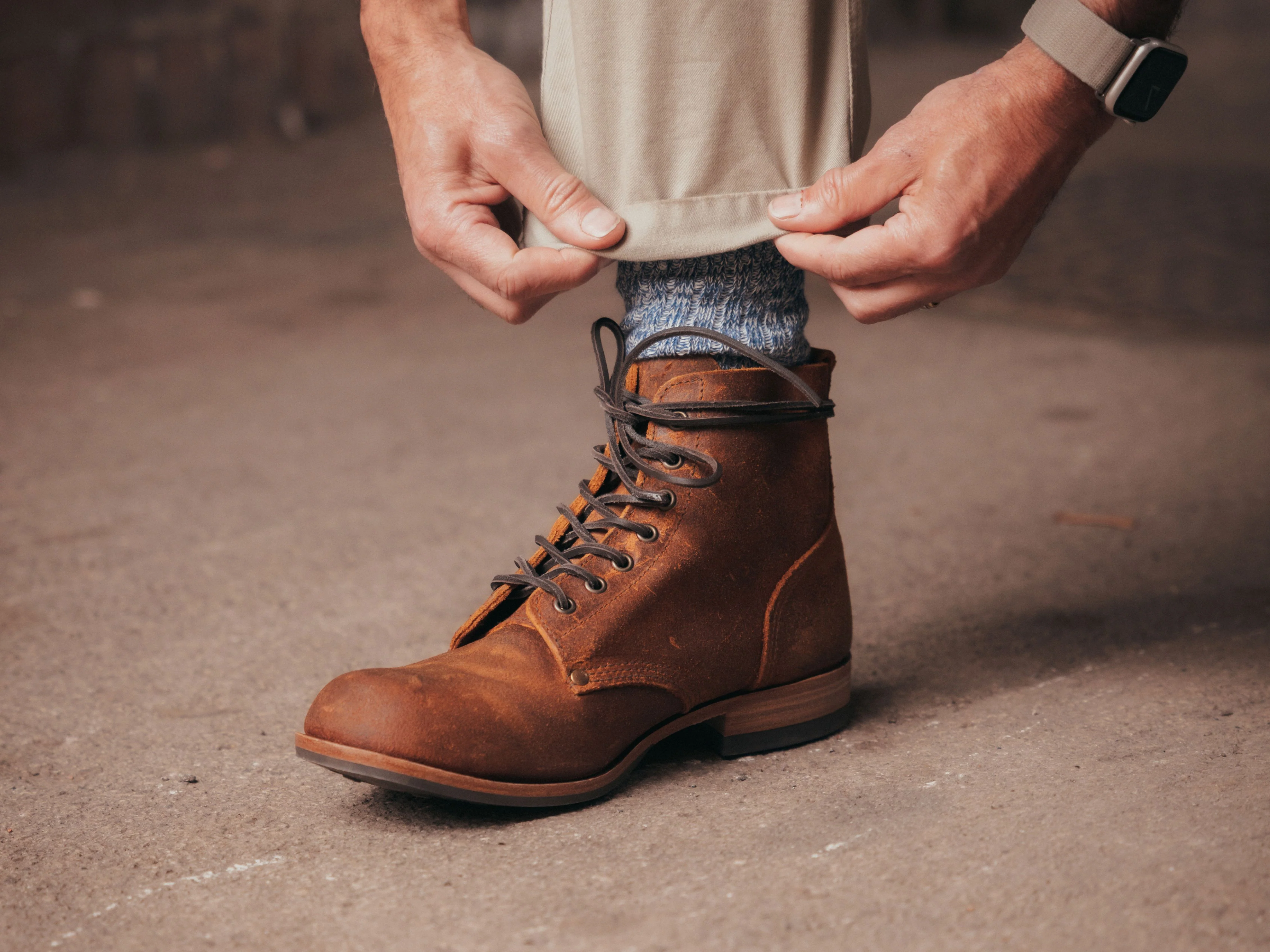 Bradwell WW1 Replica Brass Wire Construction Boot Waxy Commander Brown Wheatbuck PRE-ORDER - Image 8