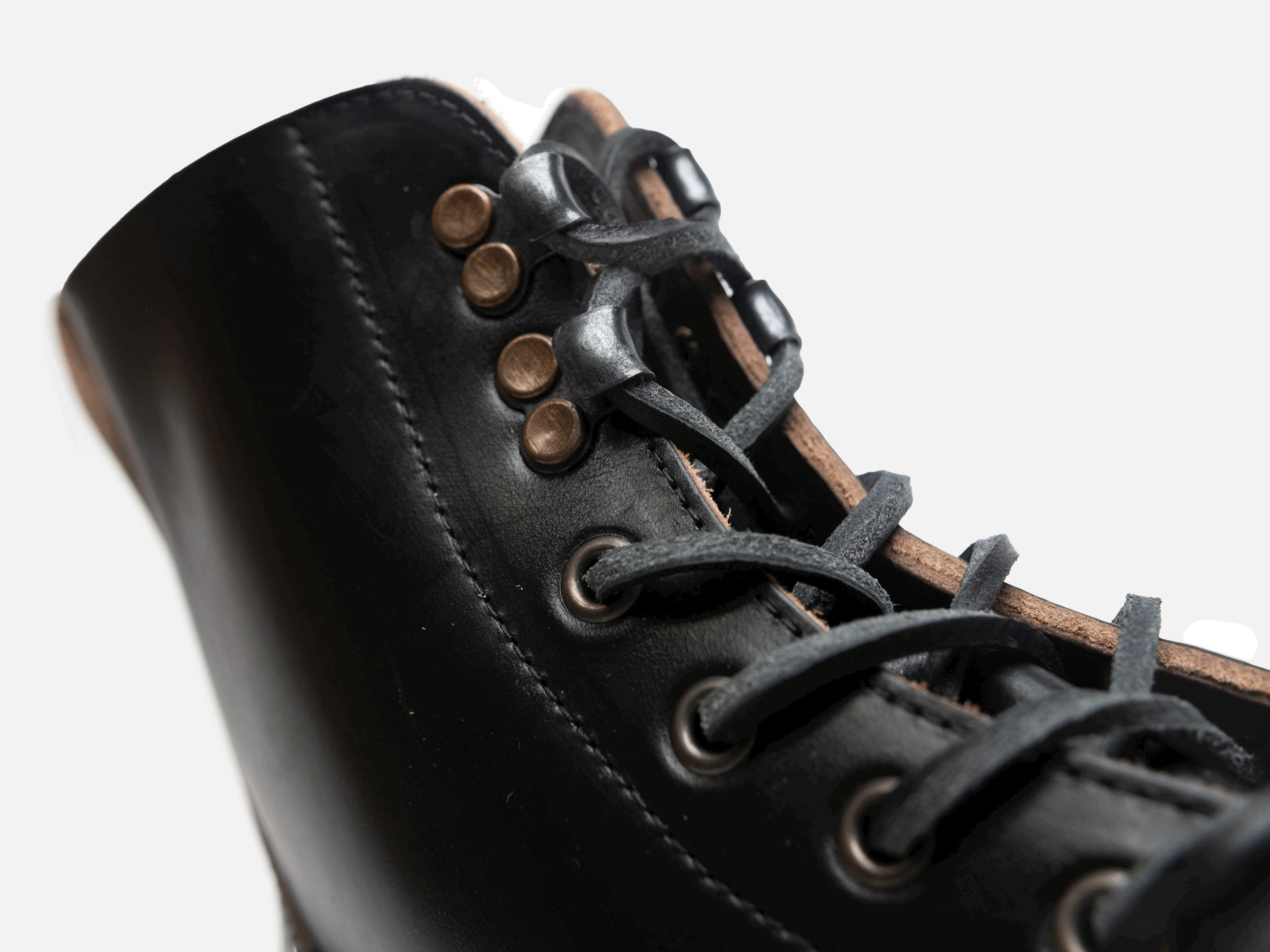 Buxton Brass Wire Construction Boot Horween Chromexcel Black PRE-ORDER - Image 6