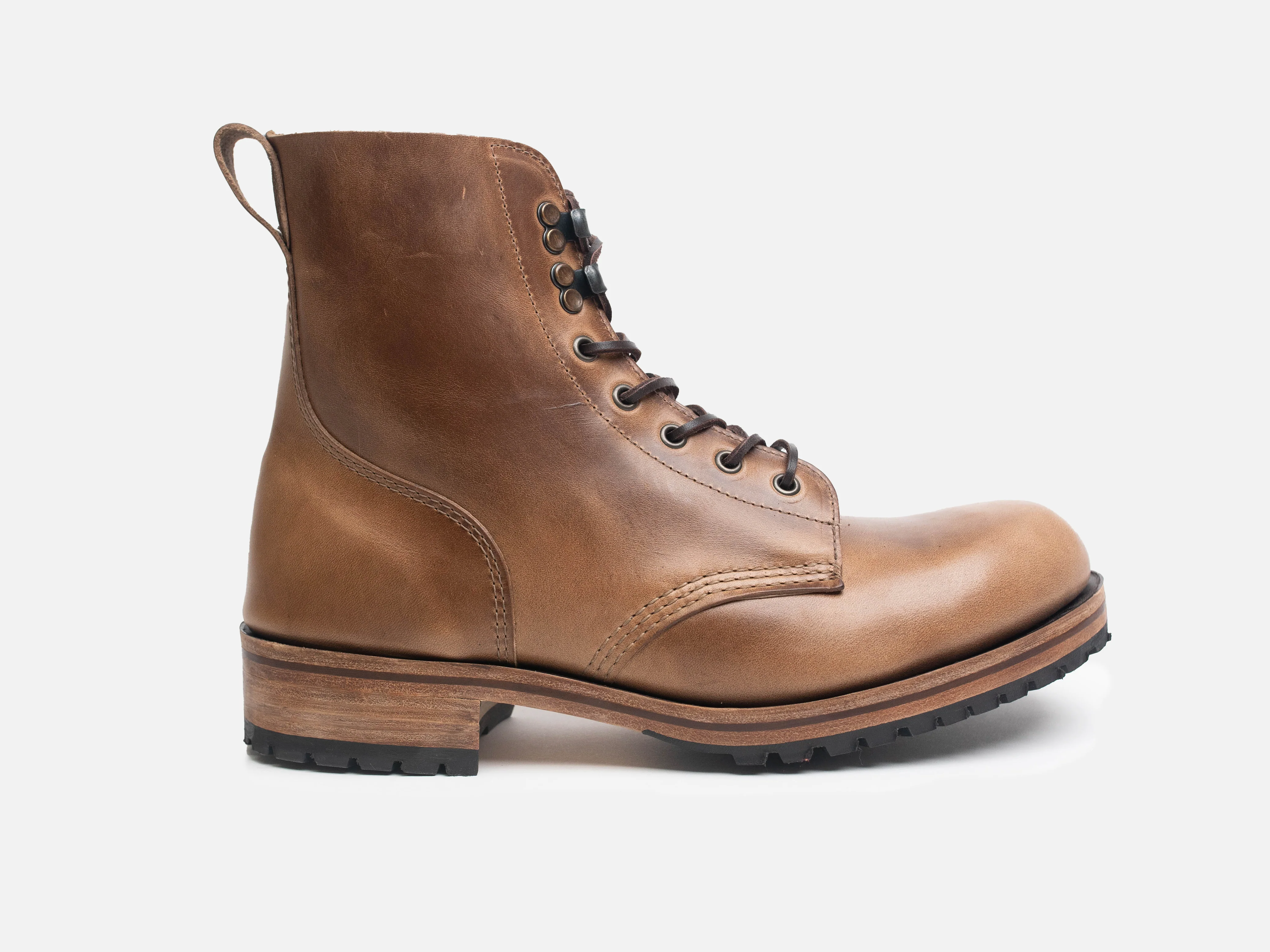 Buxton Brass Wire Construction Boot Horween Chromexcel Natural PRE-ORDER - Image 5