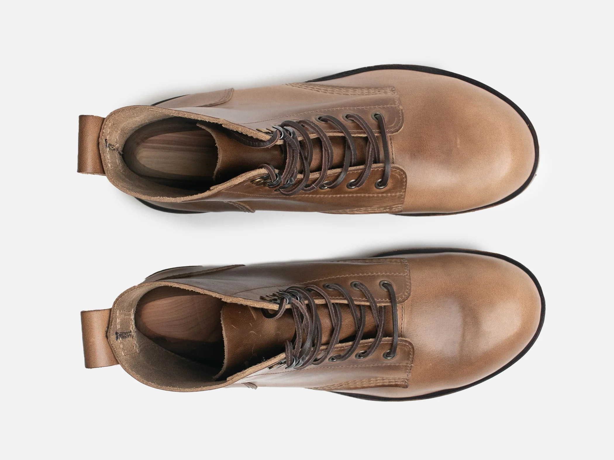 Buxton Brass Wire Construction Boot Horween Chromexcel Natural PRE-ORDER - Image 6