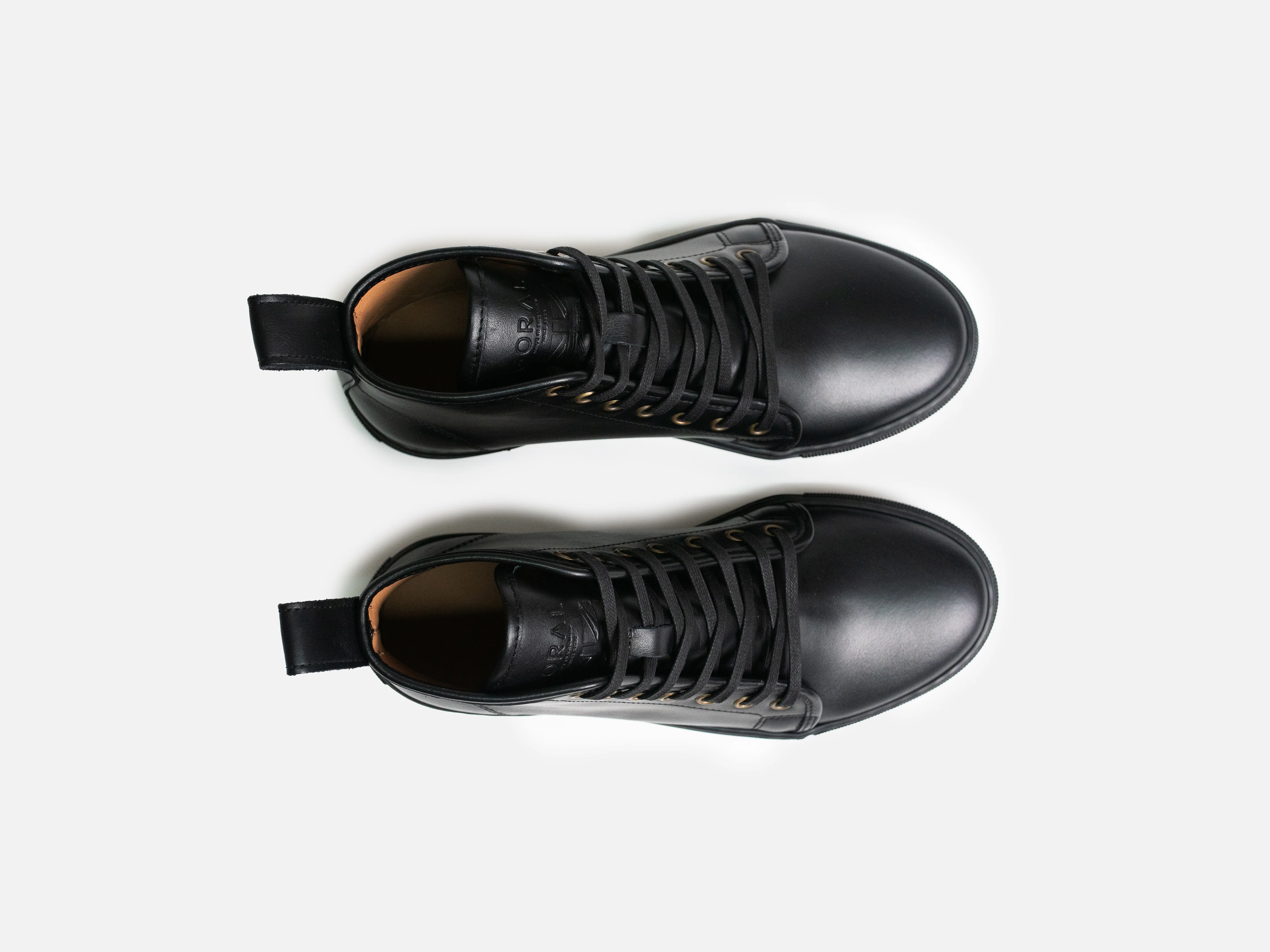 EYAM High Top Sneaker - Calfskin Nappa Black (Womens) - Image 4