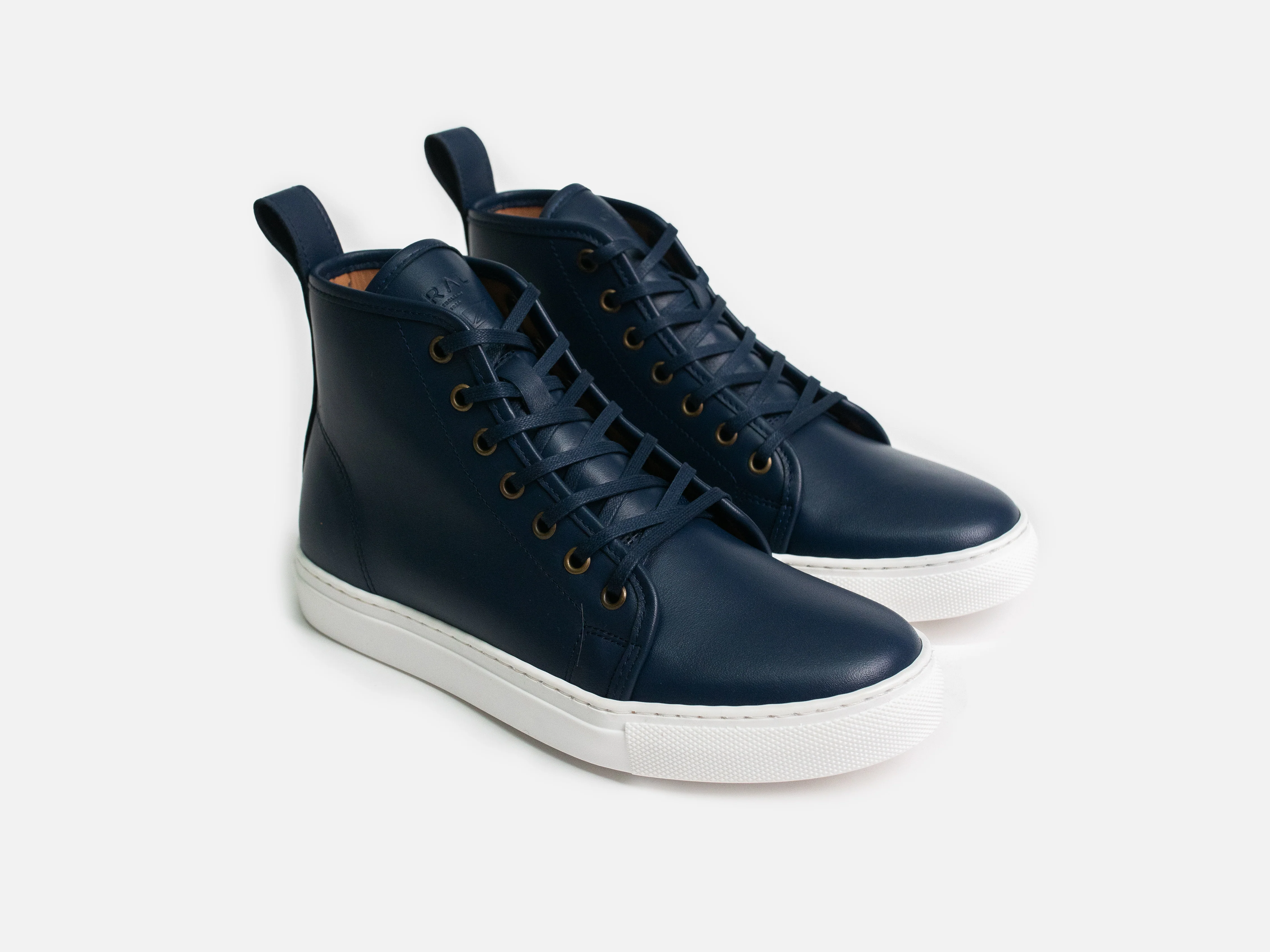EYAM High Top Sneaker - Calfskin Nappa Navy (Womens) - Image 3