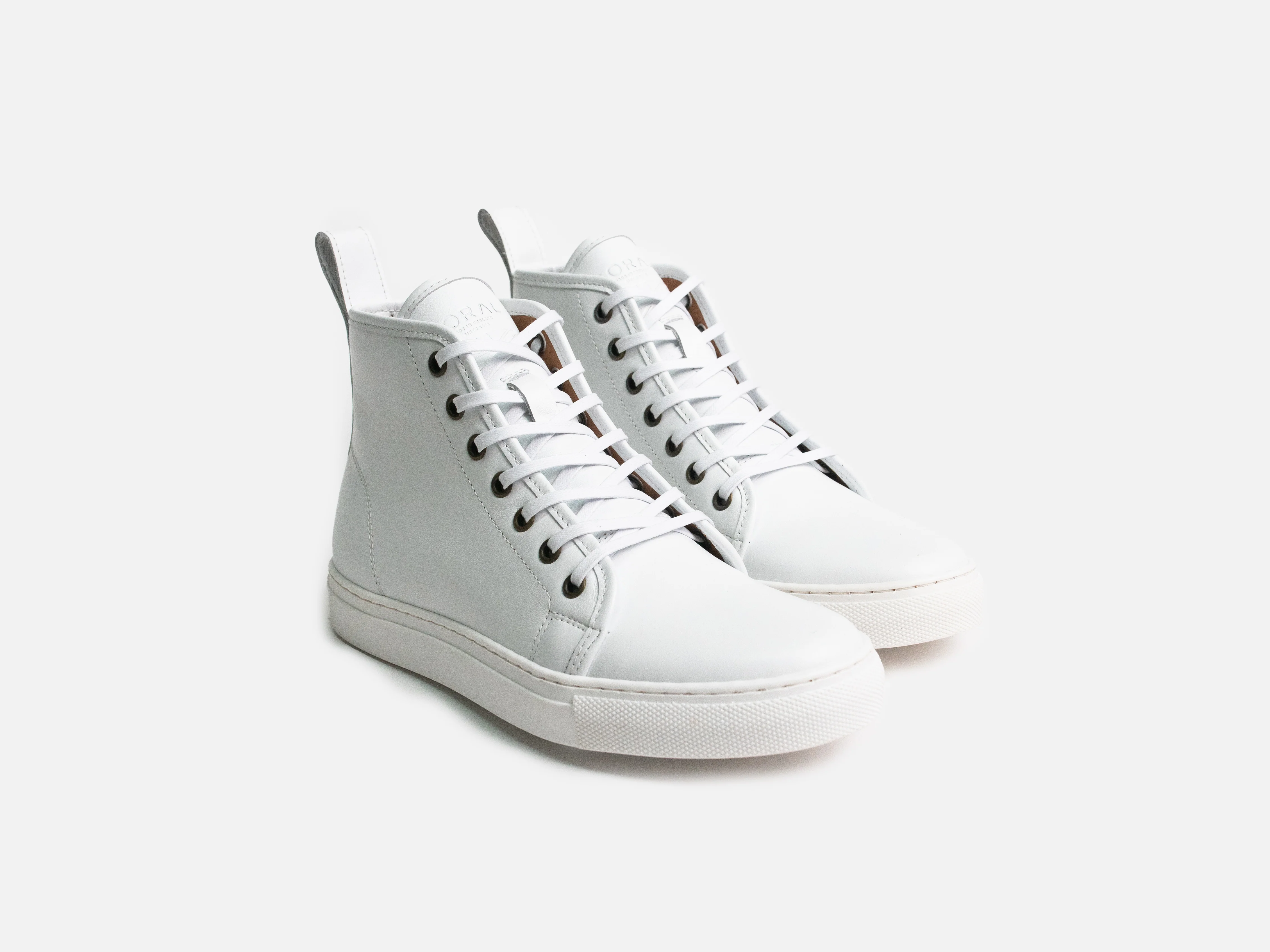 EYAM High Top Sneaker - Calfskin Nappa White (Womens) - Image 4