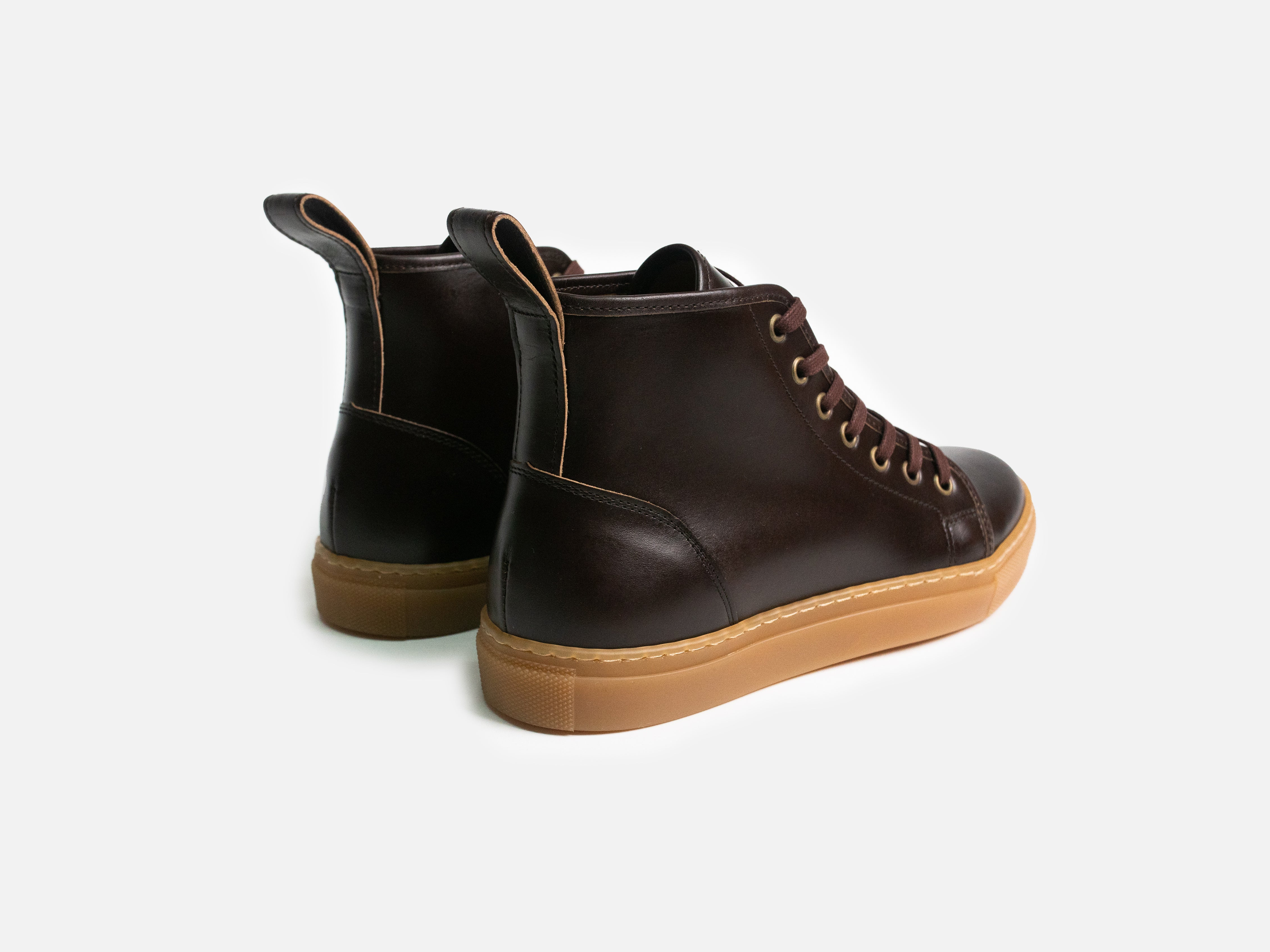 EYAM High Top Sneaker - Charles F Stead Beaumont Dark Brown (Womens) - Image 4