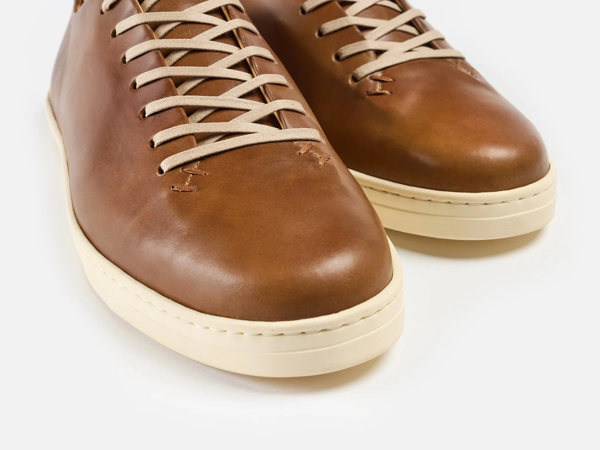 Hanley Sneaker - Horween Shell Cordovan Bourbon - Image 4