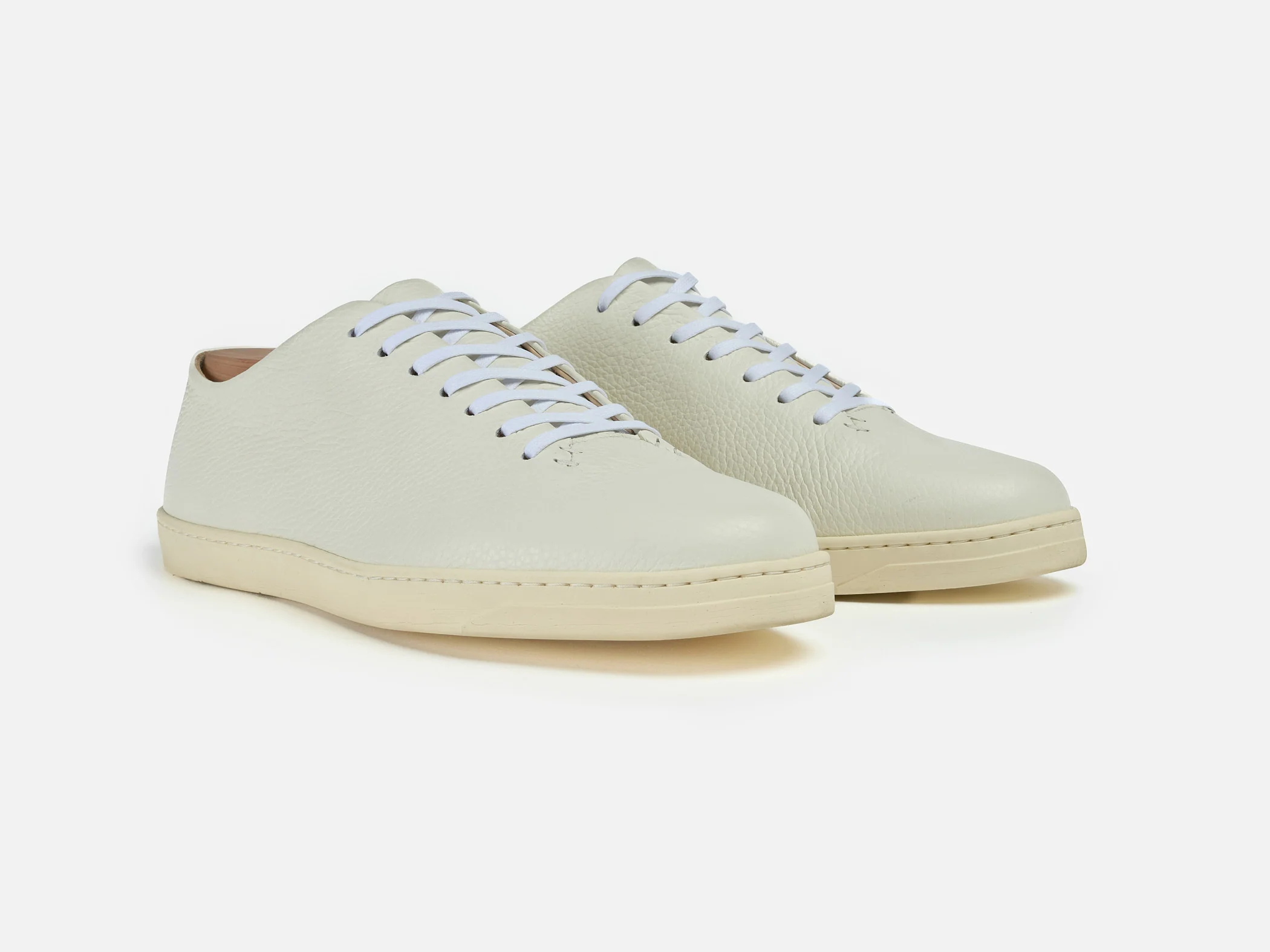 Huxley Sneaker - Deerskin White - Image 3