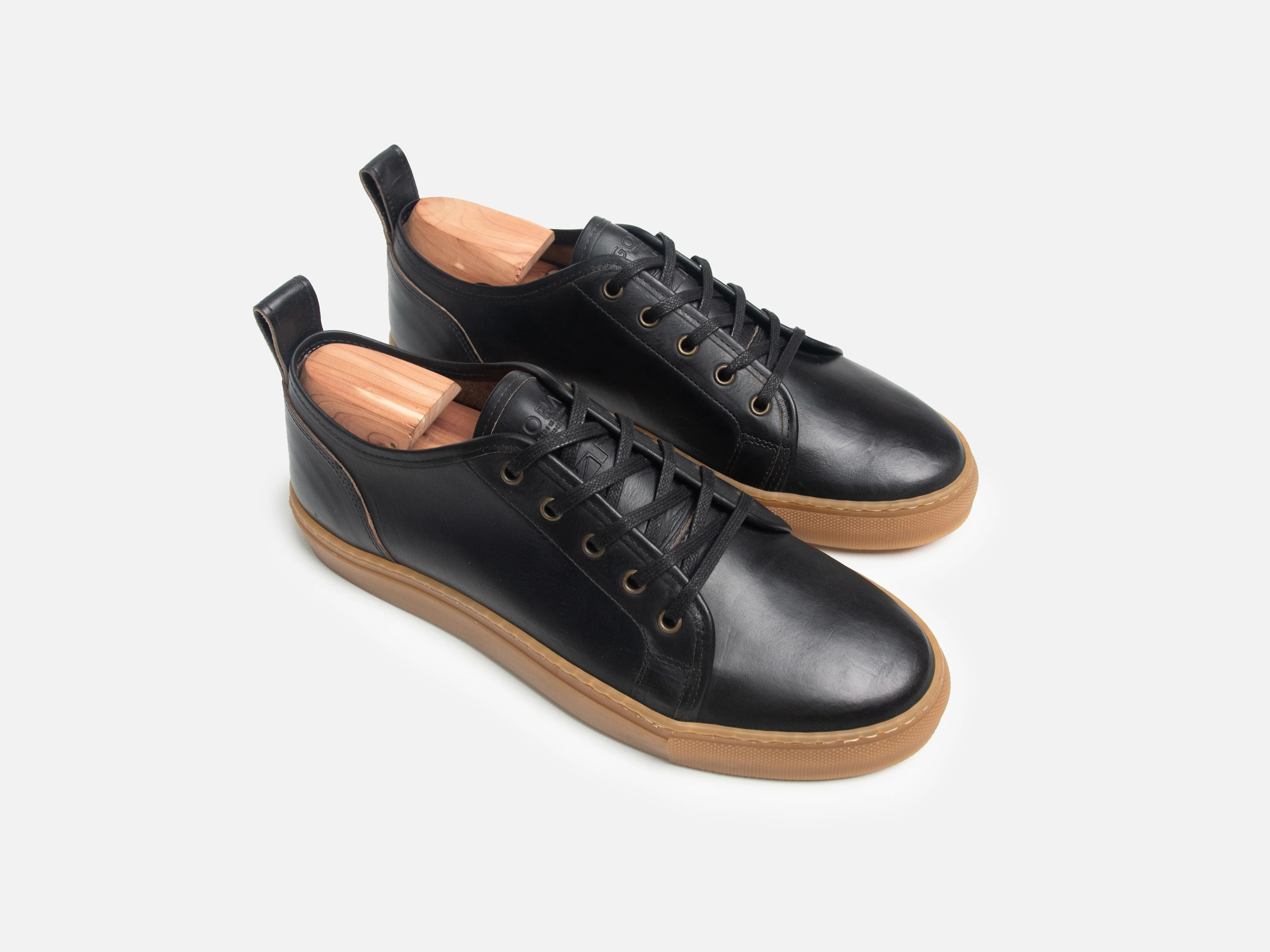 Rose Anvil X GORAL SMUGS Low Top Sneaker - Horween Black PRE-ORDER - Image 3