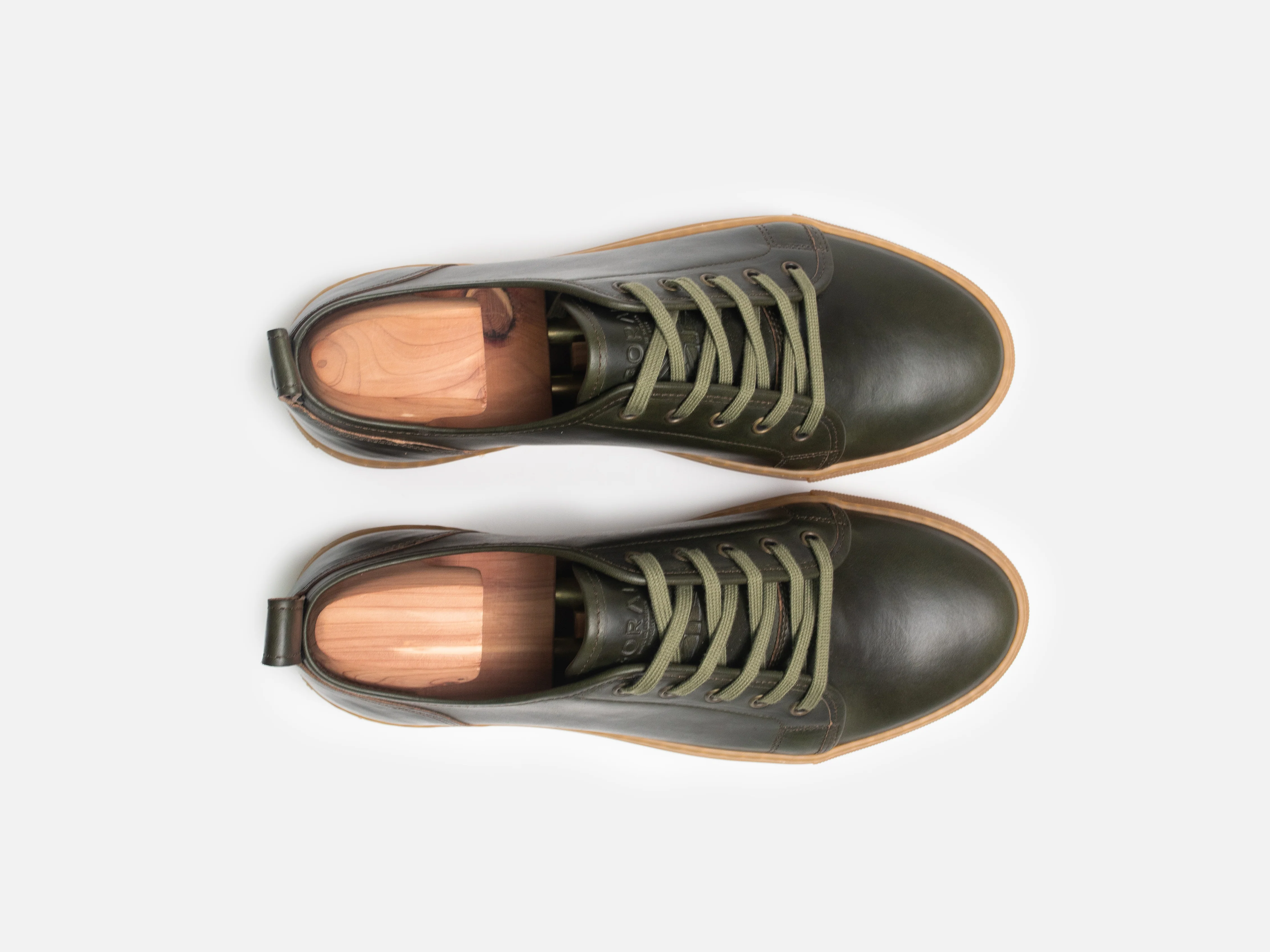 Rose Anvil X GORAL SMUGS Low Top Sneaker - Horween Forest Green PRE-ORDER - Image 4