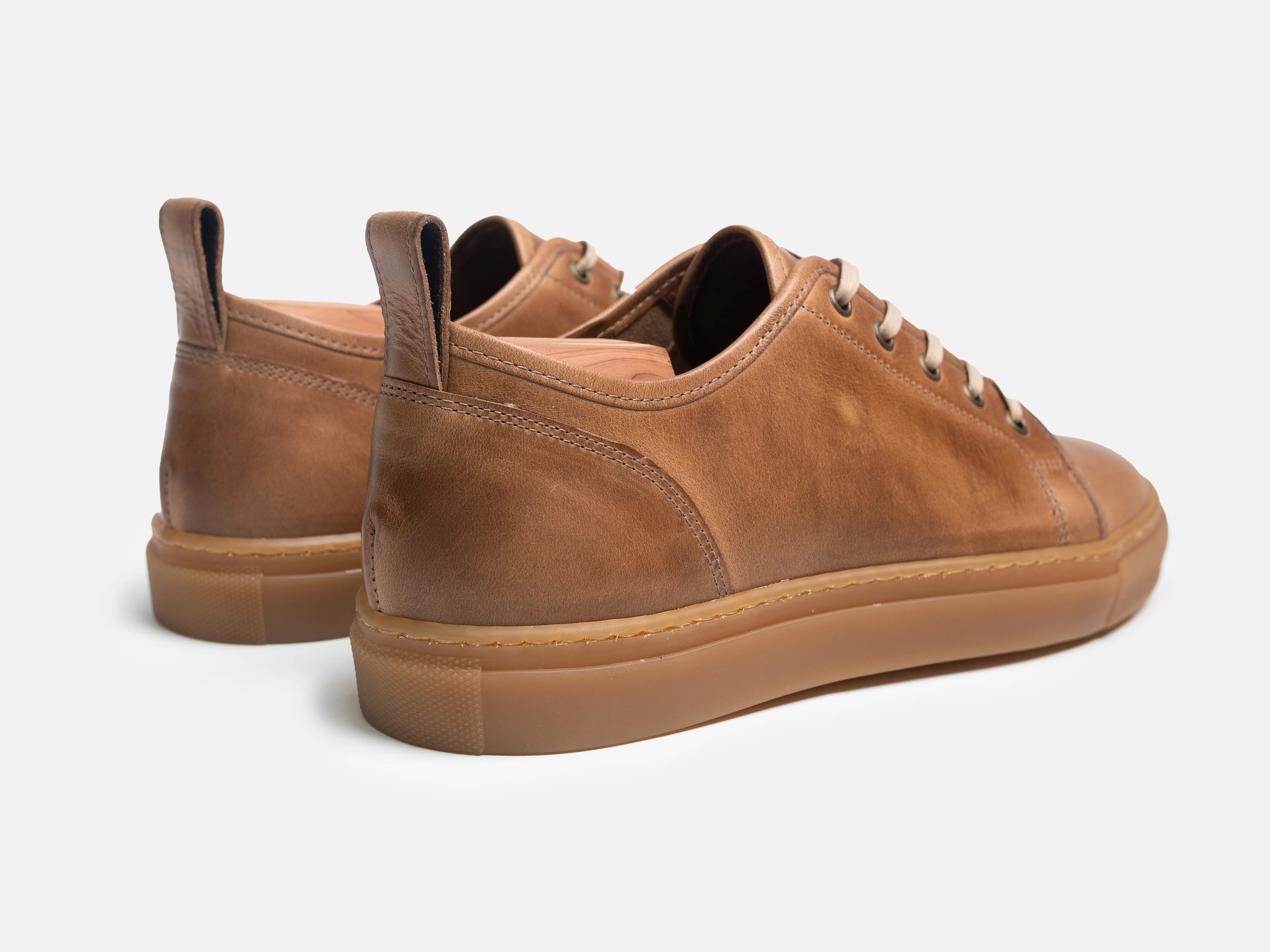 Rose Anvil X GORAL SMUGS Low Top Sneaker - Horween Natural PRE-ORDER - Image 3