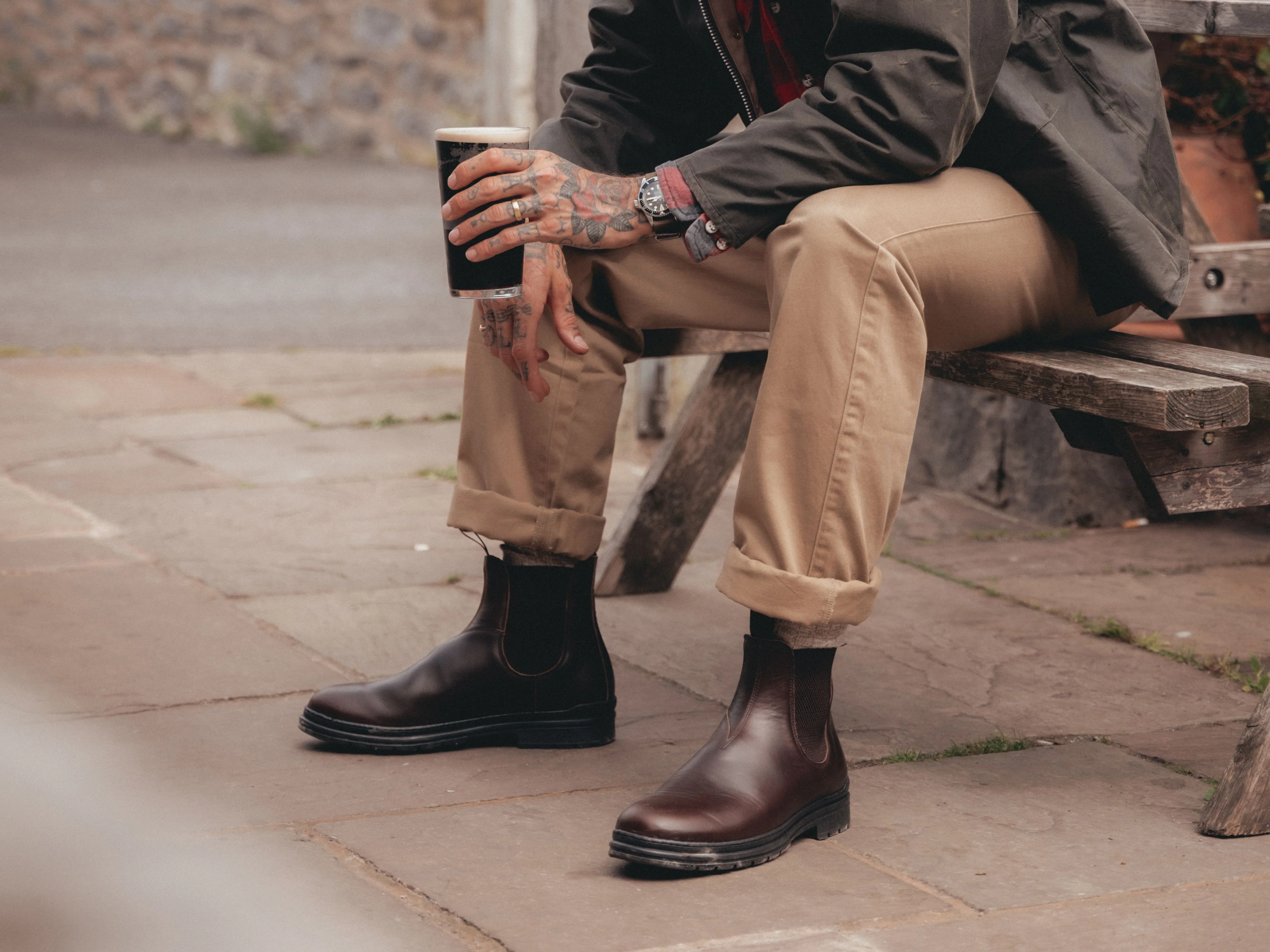 The Baslow Chelsea Boot - Horween Chromexcel Dark Brown Leather - Image 9