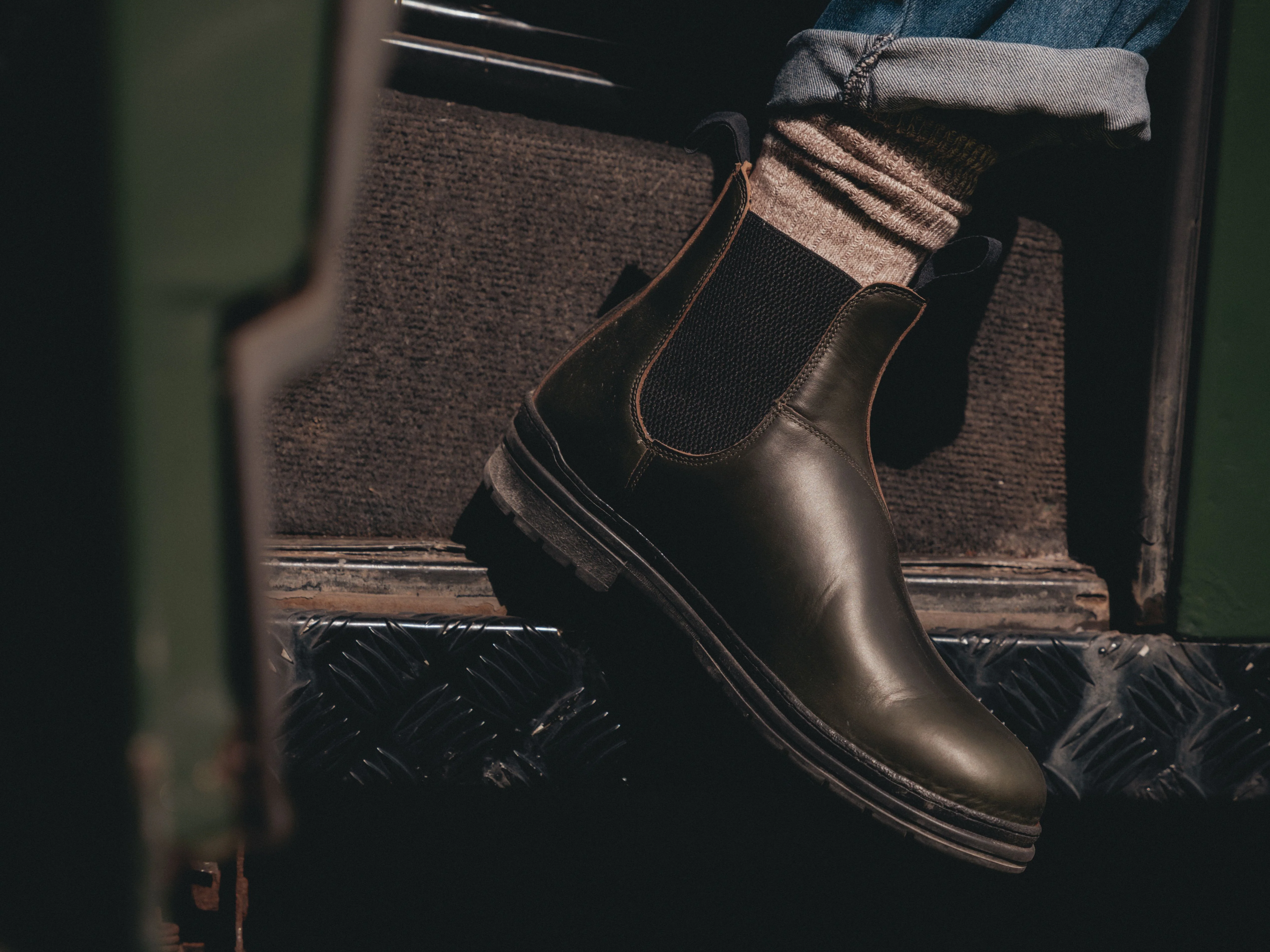 The Baslow Chelsea Boot - Horween Chromexcel Forest Green Leather - Image 10