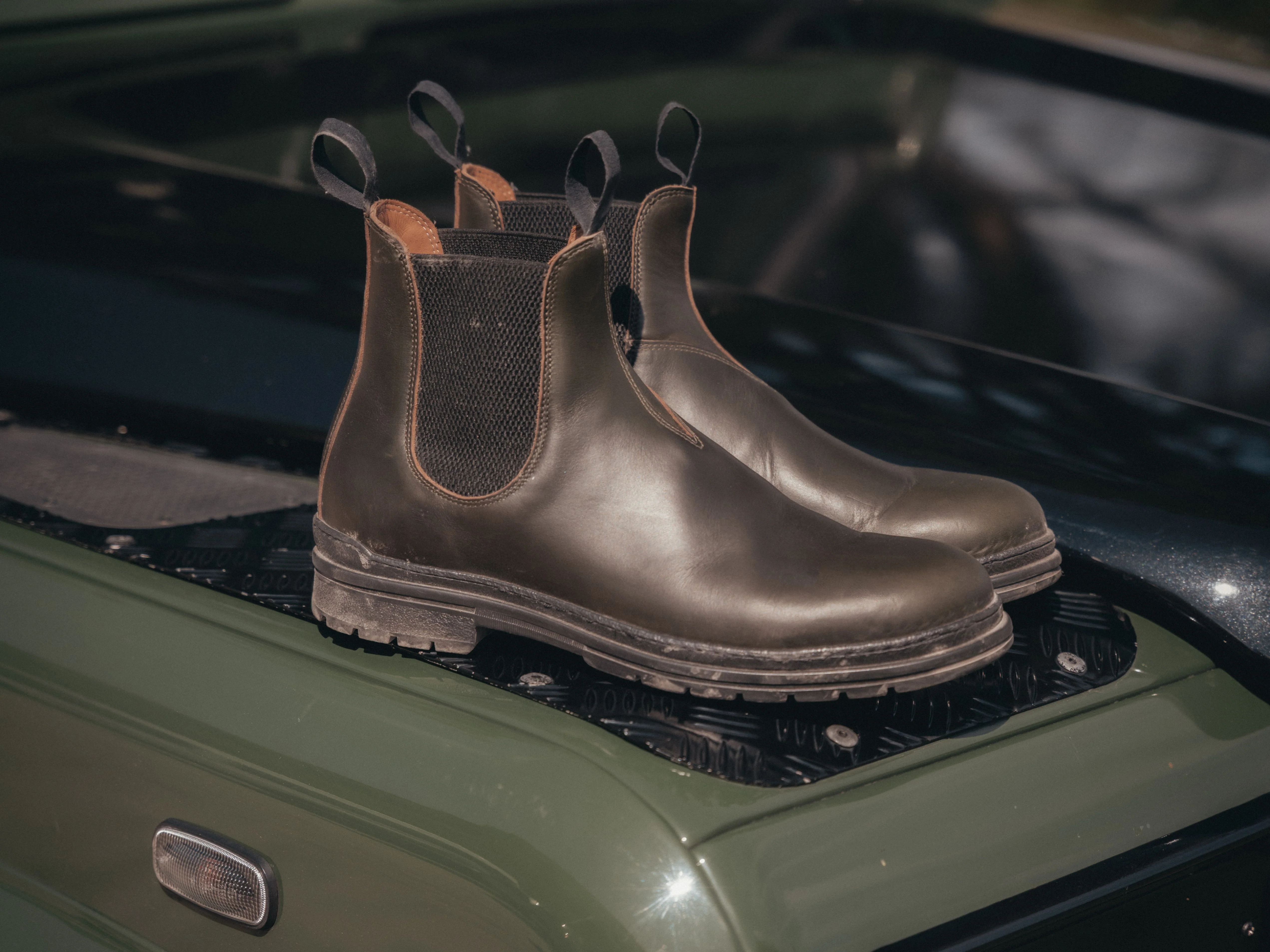 The Baslow Chelsea Boot - Horween Chromexcel Forest Green Leather - Image 11