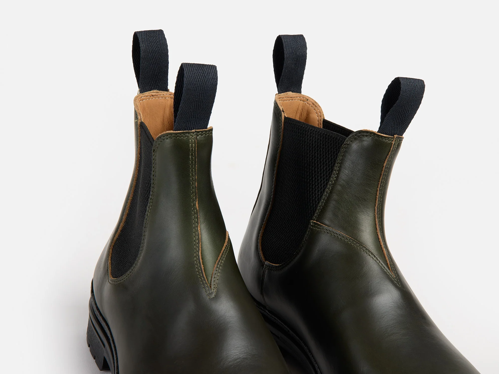 The Baslow Chelsea Boot - Horween Chromexcel Forest Green Leather - Image 4
