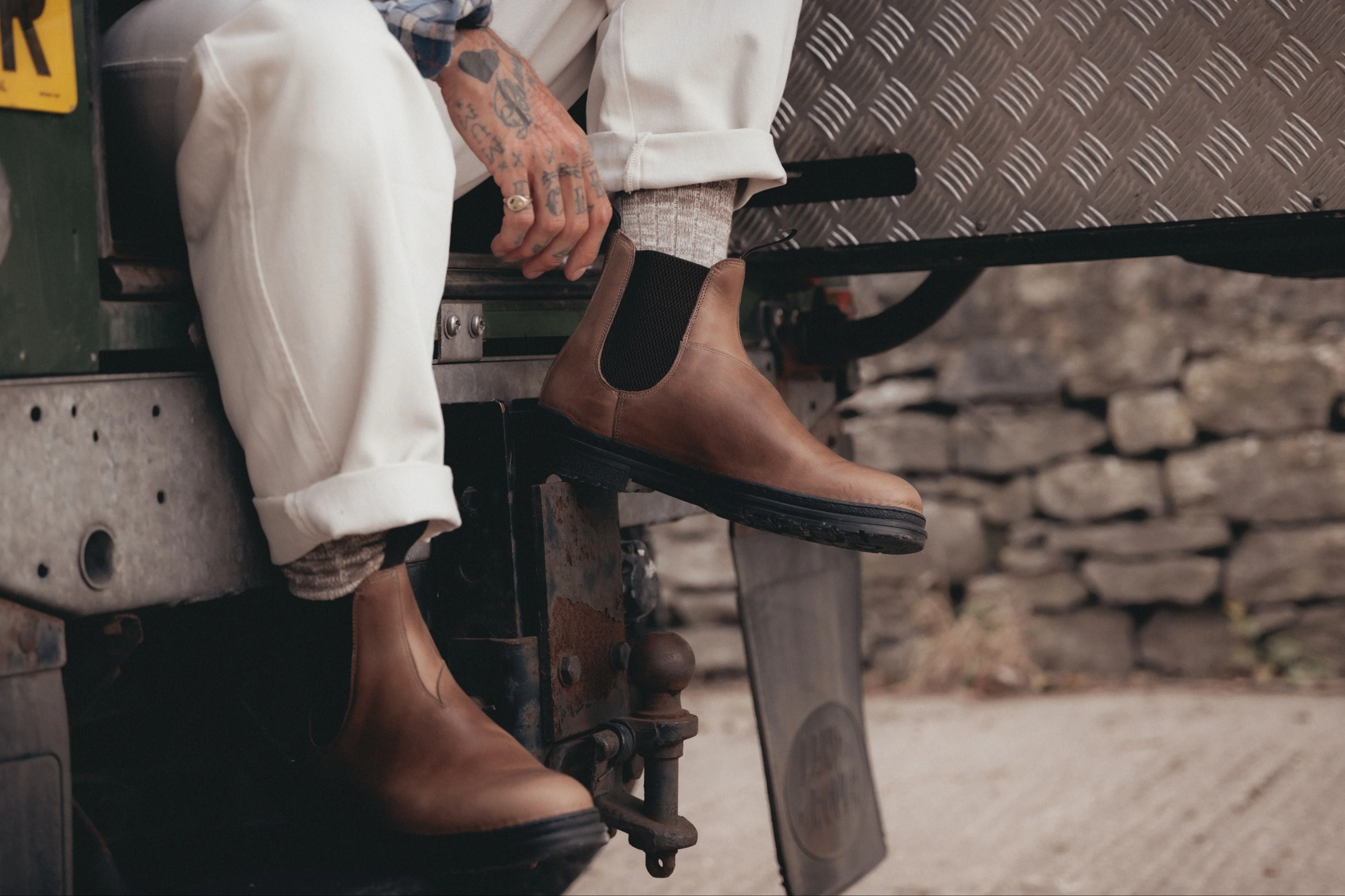 The Baslow Chelsea Boot - Horween Chromexcel Natural Leather - Image 10