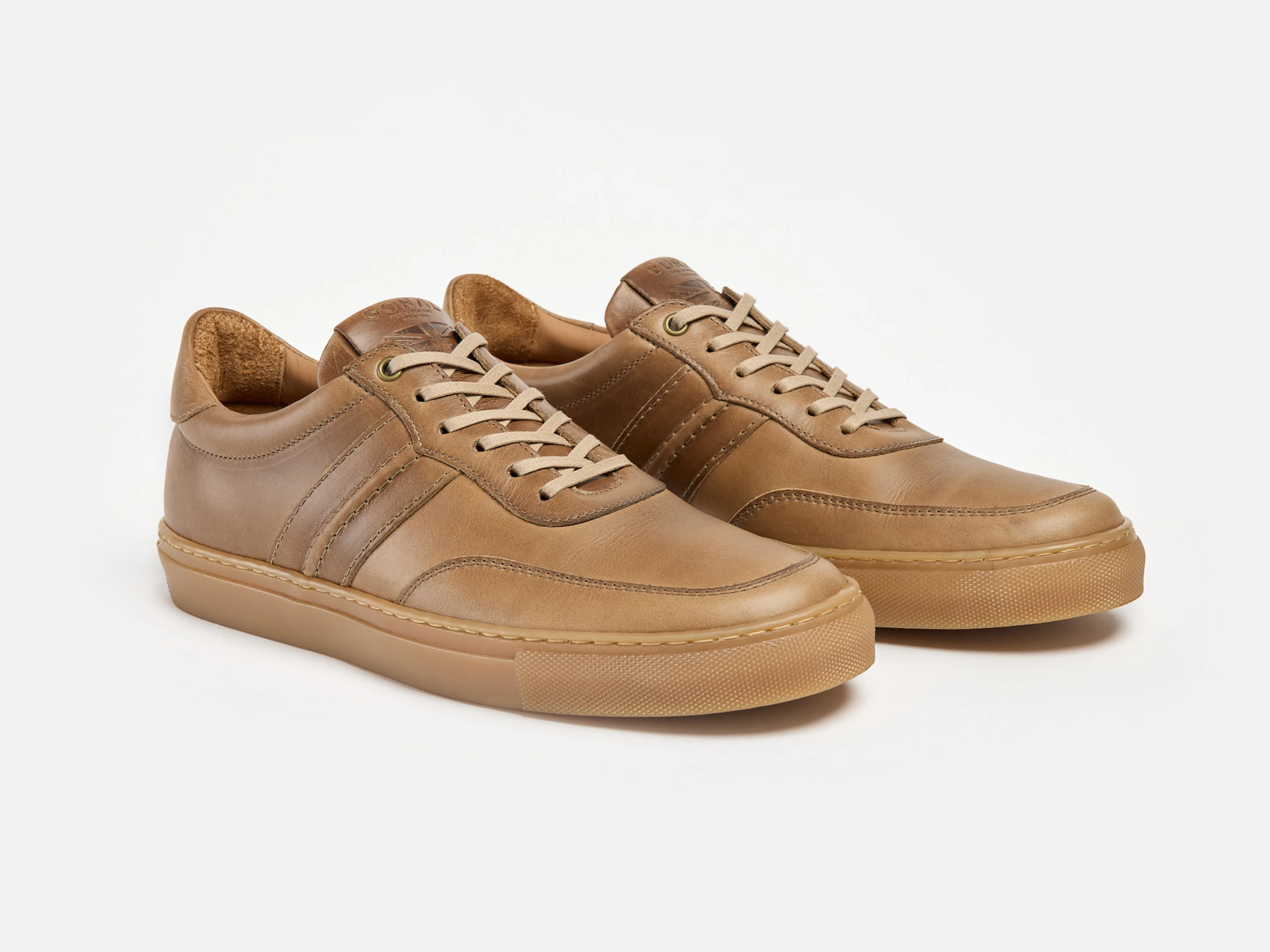 The Boulsover Low Top Sneakers - Horween Chromexcel Natural Brown Leather - Image 4