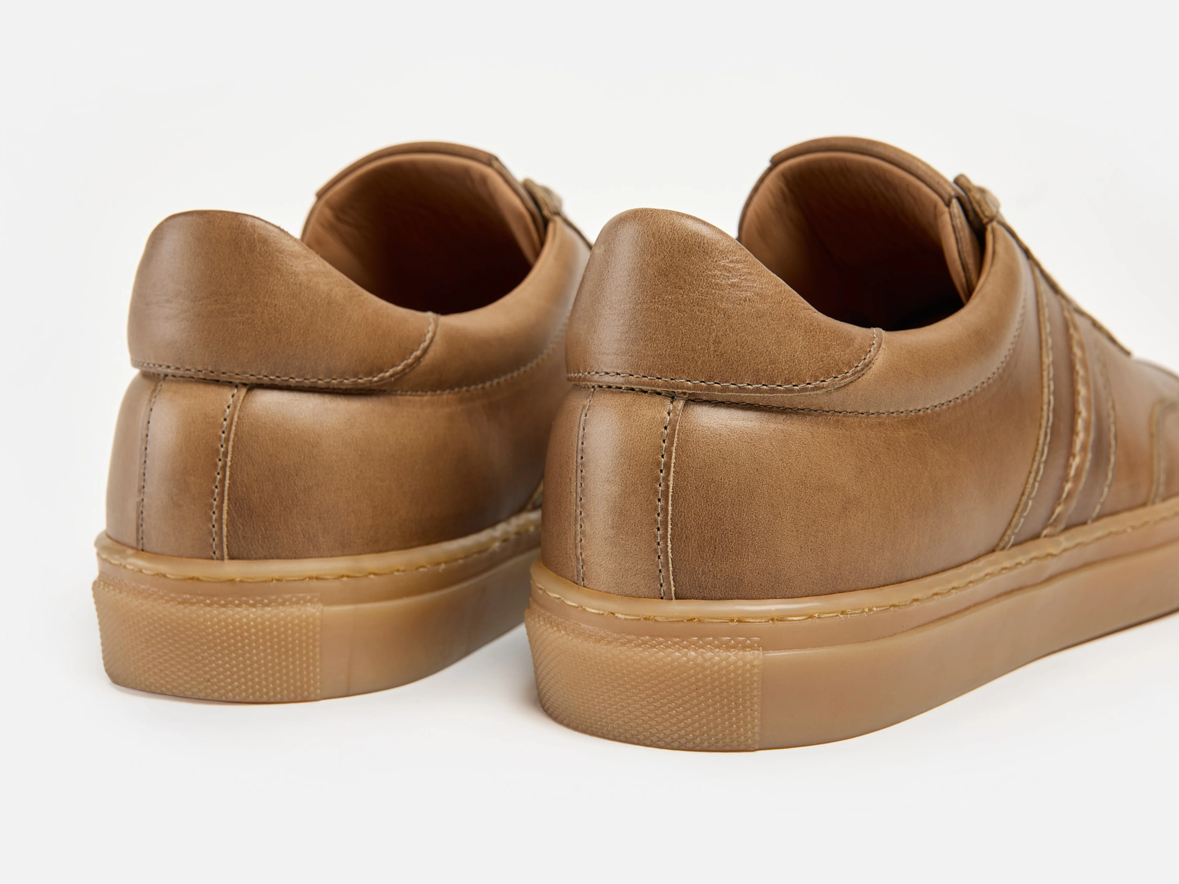 The Boulsover Low Top Sneakers - Horween Chromexcel Natural Brown Leather - Image 7