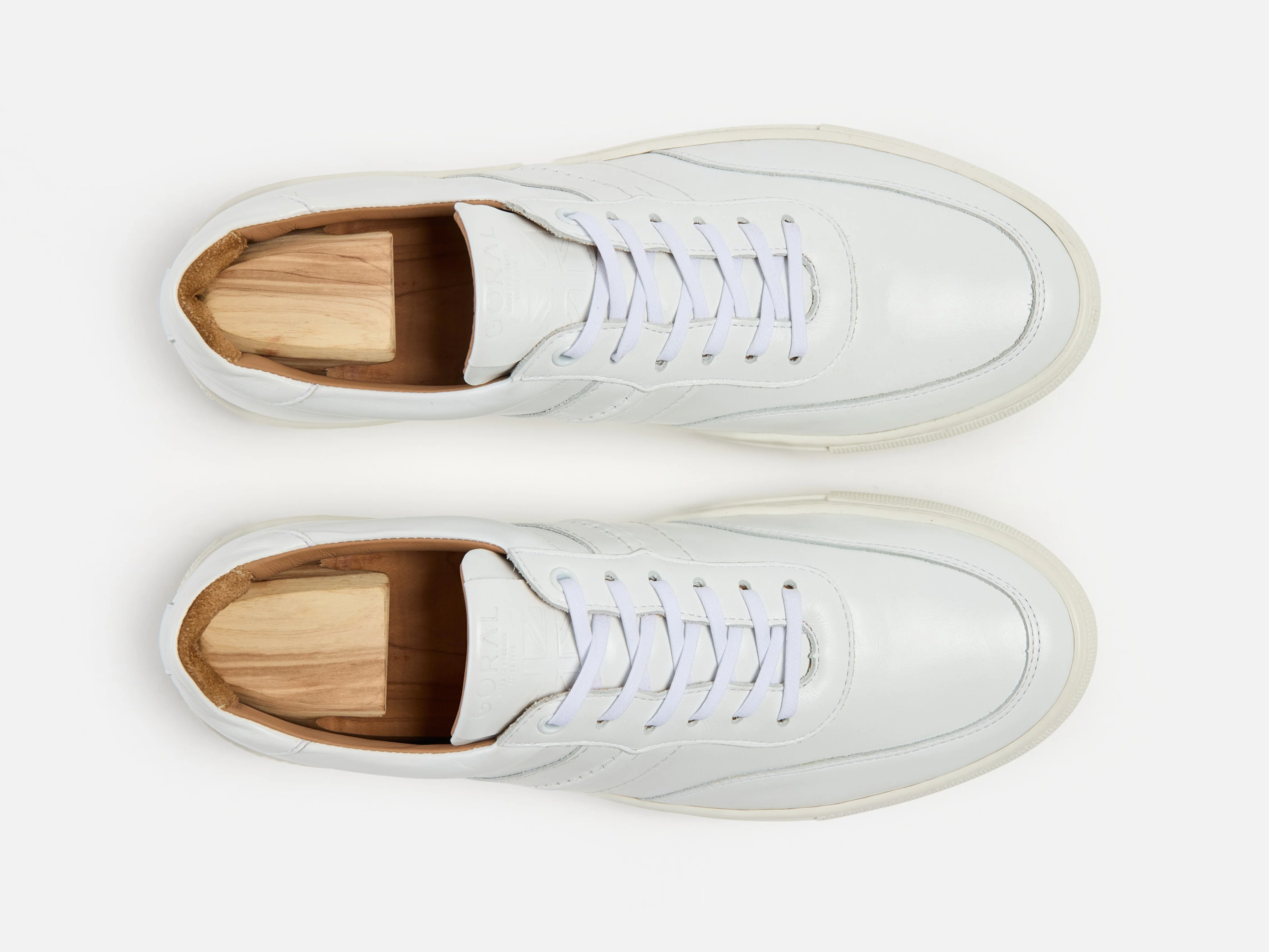 The Boulsover Low Top Sneakers - White Calfskin Nappa Leather - Image 4