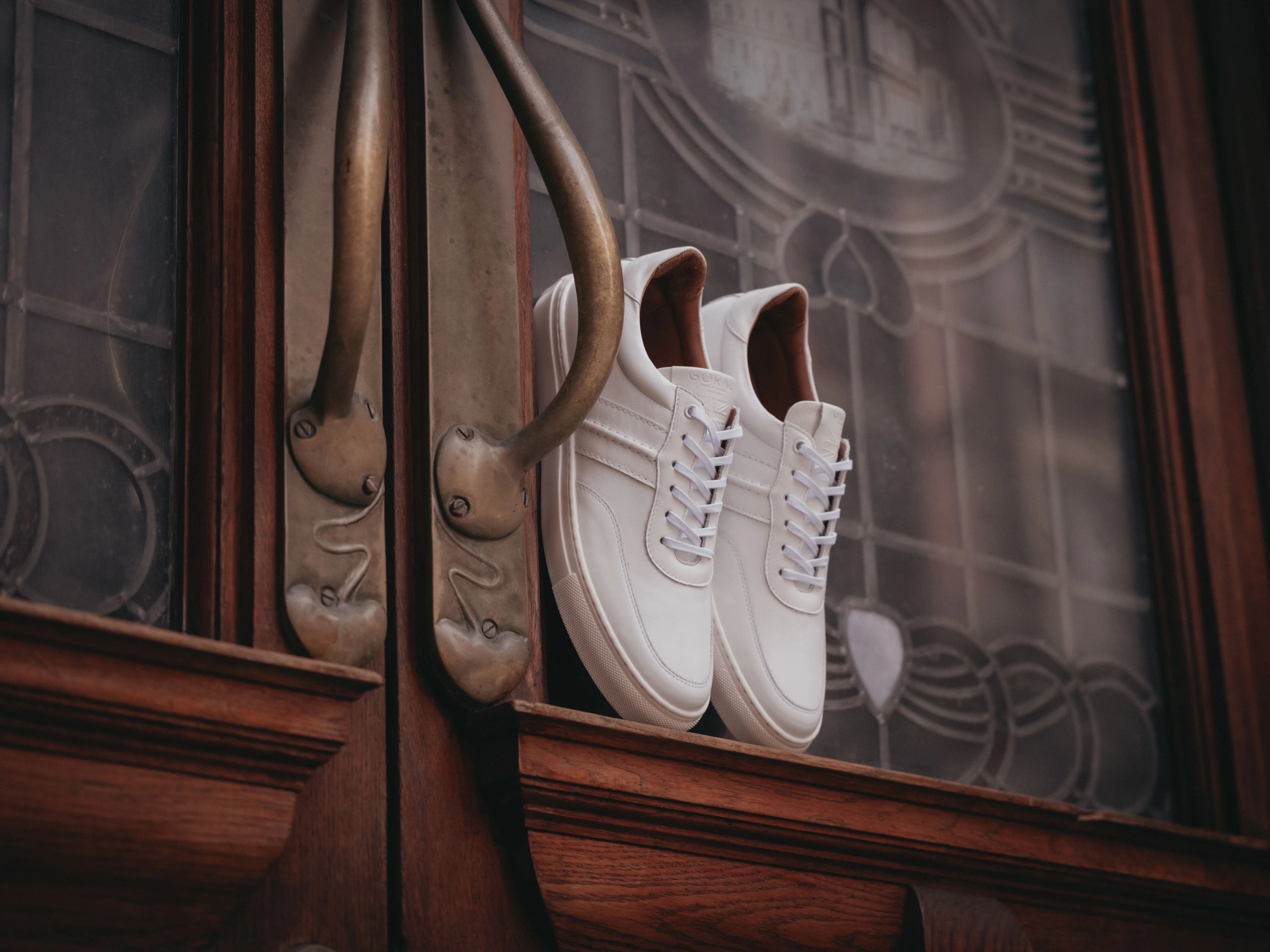The Boulsover Low Top Sneakers - White Calfskin Nappa Leather - Image 7