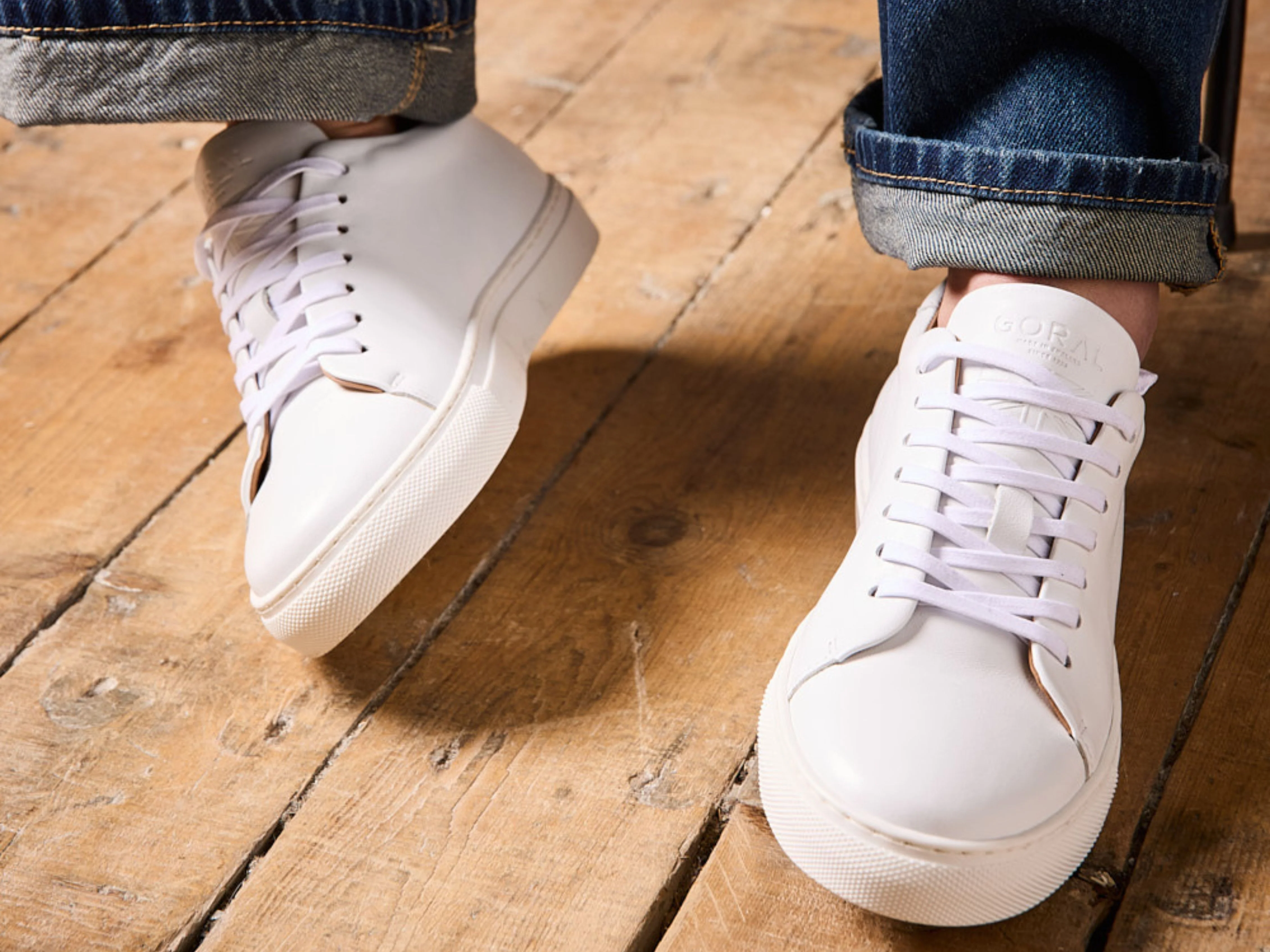 The Mellor II Sneakers - Calfskin Nappa White Leather (Womens) - Image 7