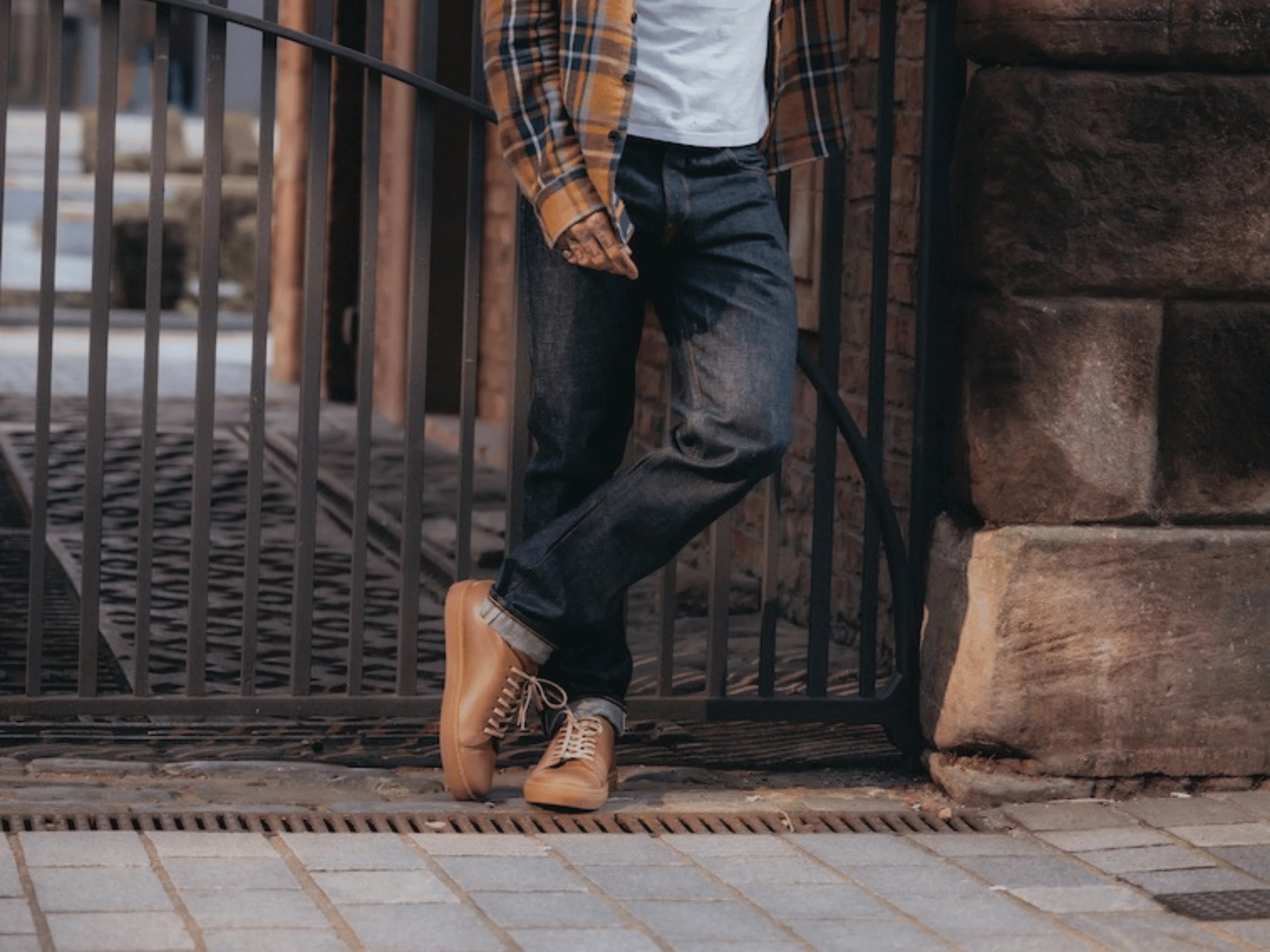 The Mellor II Sneaker - Horween Natural Leather Ready To Ship - Image 4