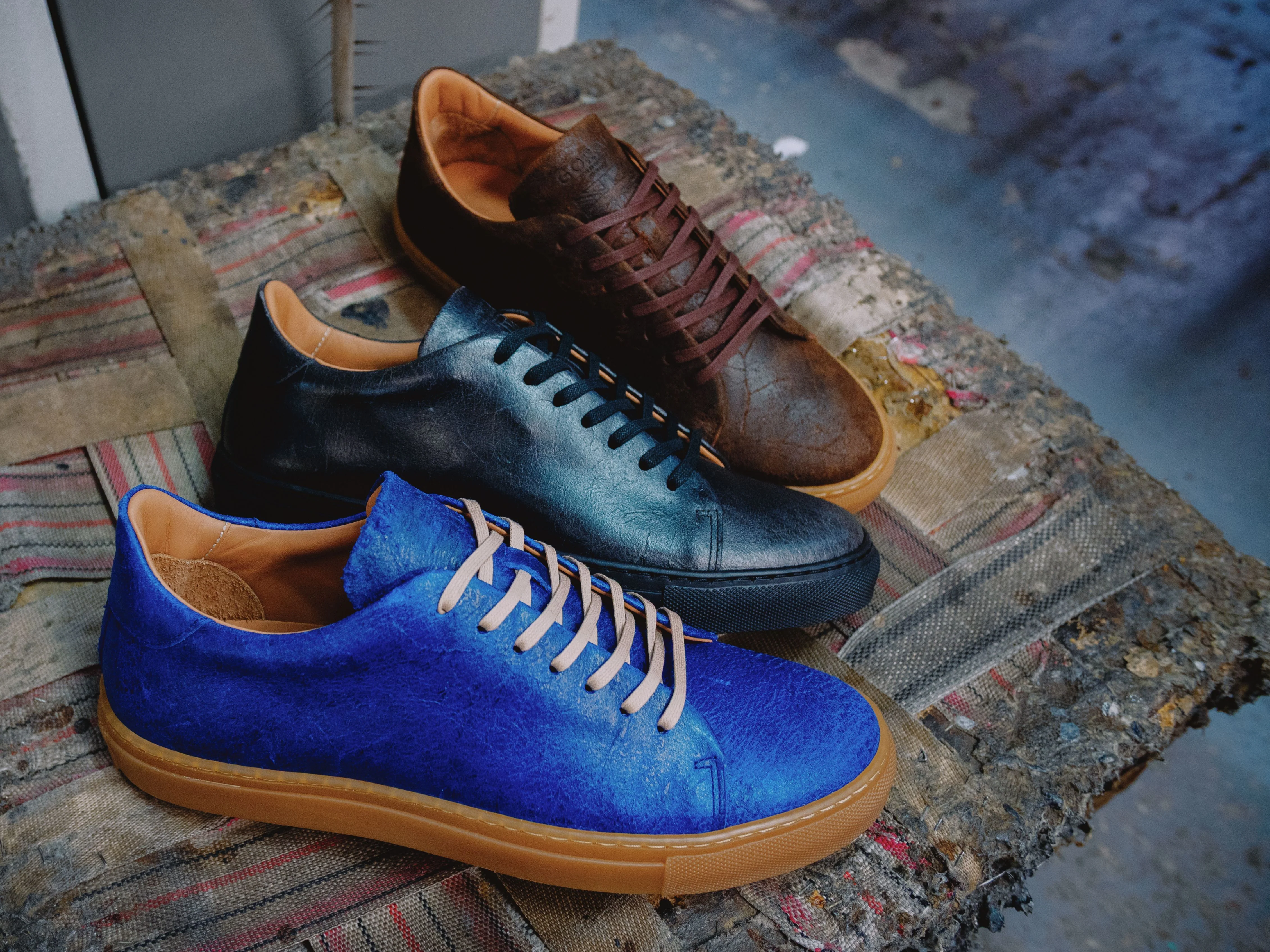 The Mellor II Sneaker - Charles F Stead Crazy Cow Blue - Image 5