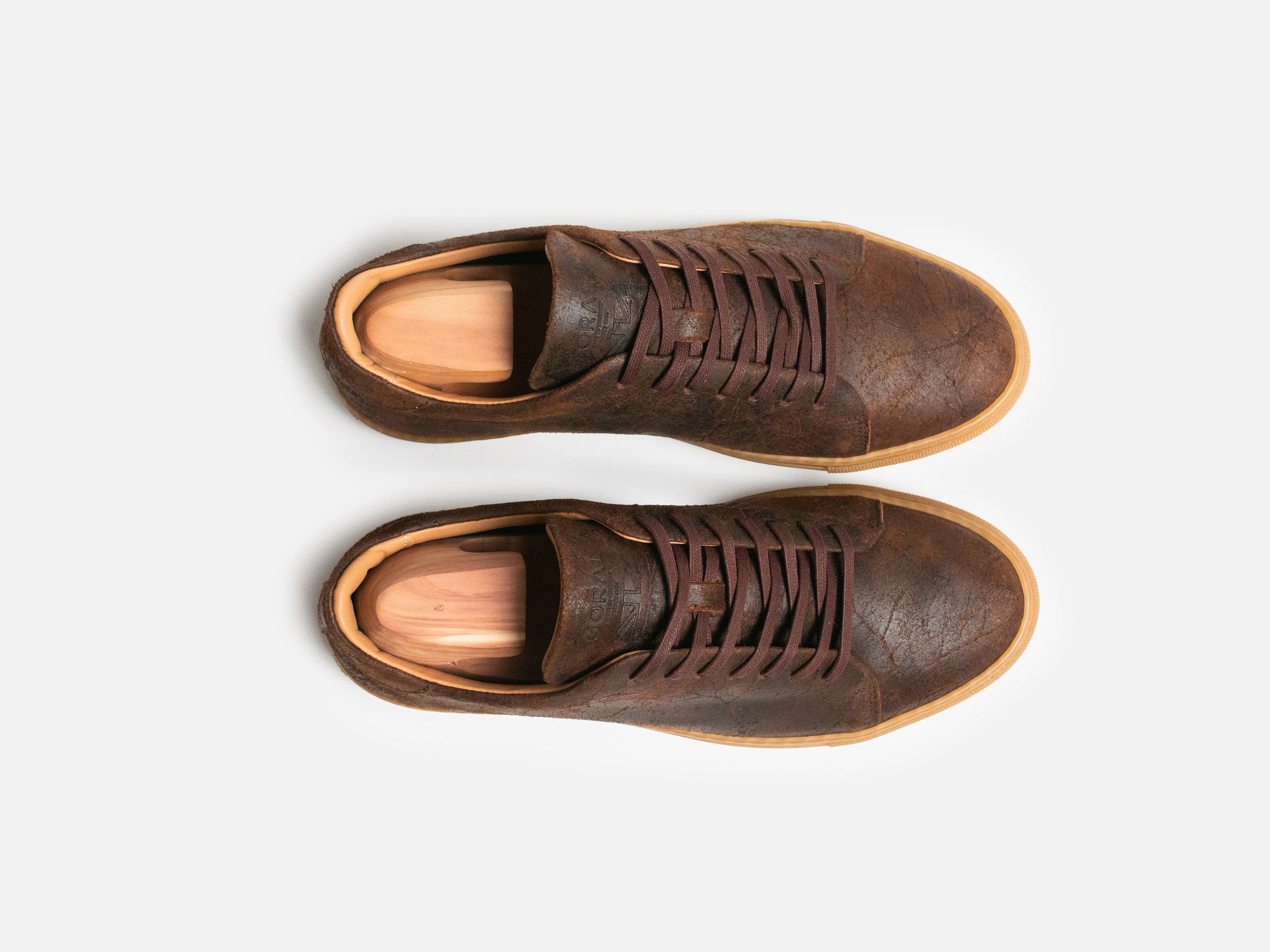 The Mellor II Sneaker - Charles F Stead Crazy Cow Brown - Image 3