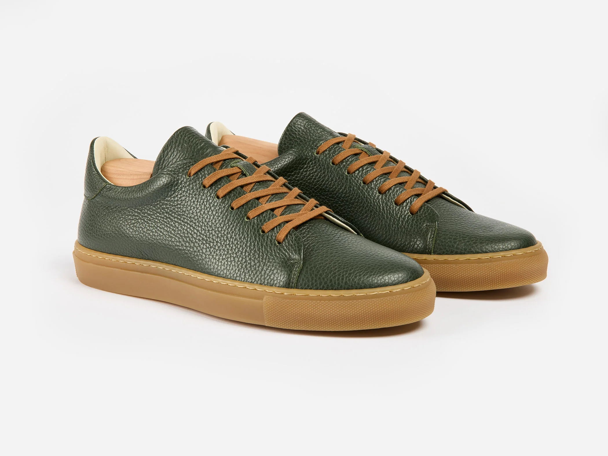 The Mellor II Sneaker - Mastrotto Adria Green Leather - Ready To Ship - Image 3
