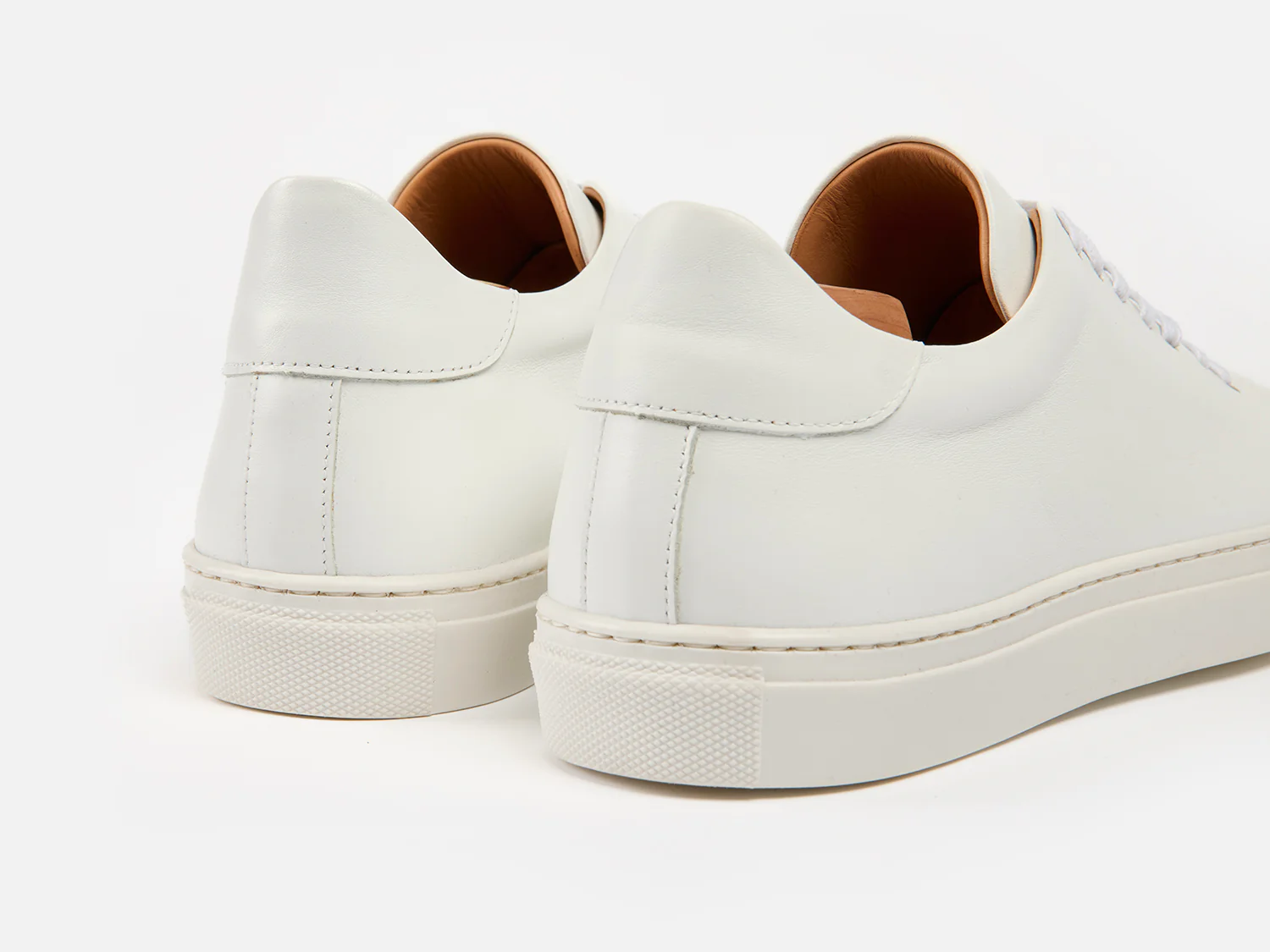 The Mellor II Sneakers - Calfskin Nappa White Leather - Ready To Ship - Image 3