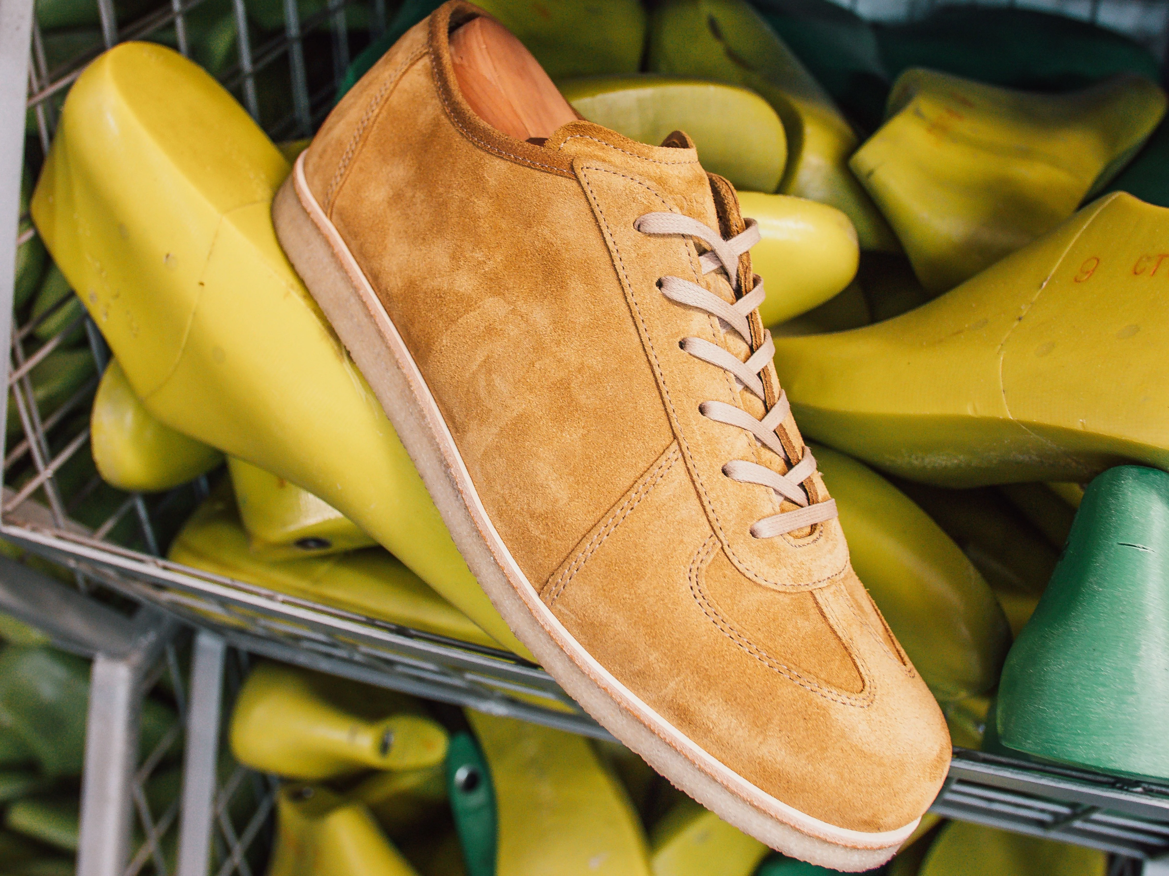 The Roma Crepe - Opera Go Rain Tan Leather Low Top GAT Sneaker - Image 5