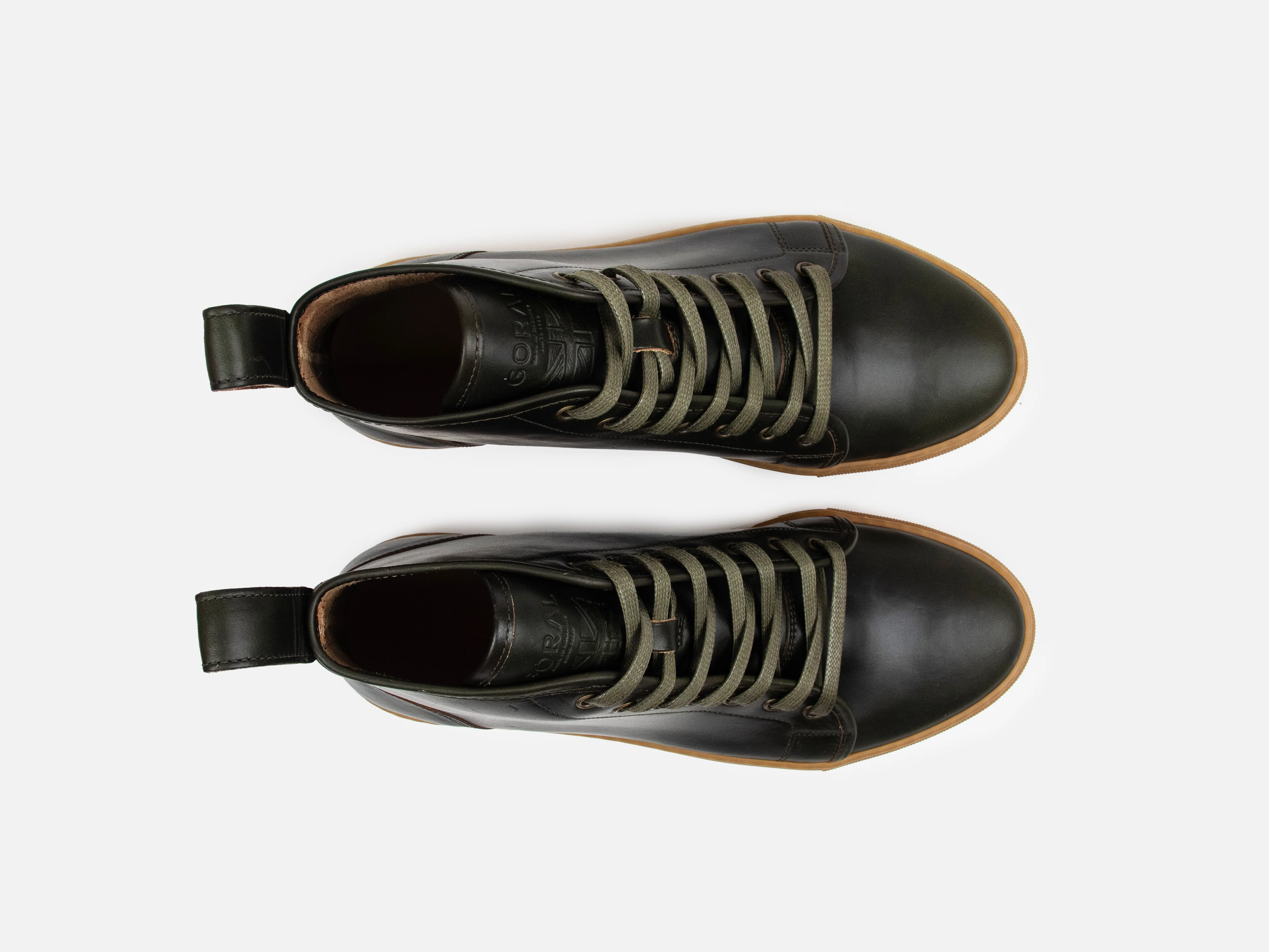 Rose Anvil X GORAL SMUGS High Top Sneaker 2.0 - Horween Forest PRE-ORDER - Image 3