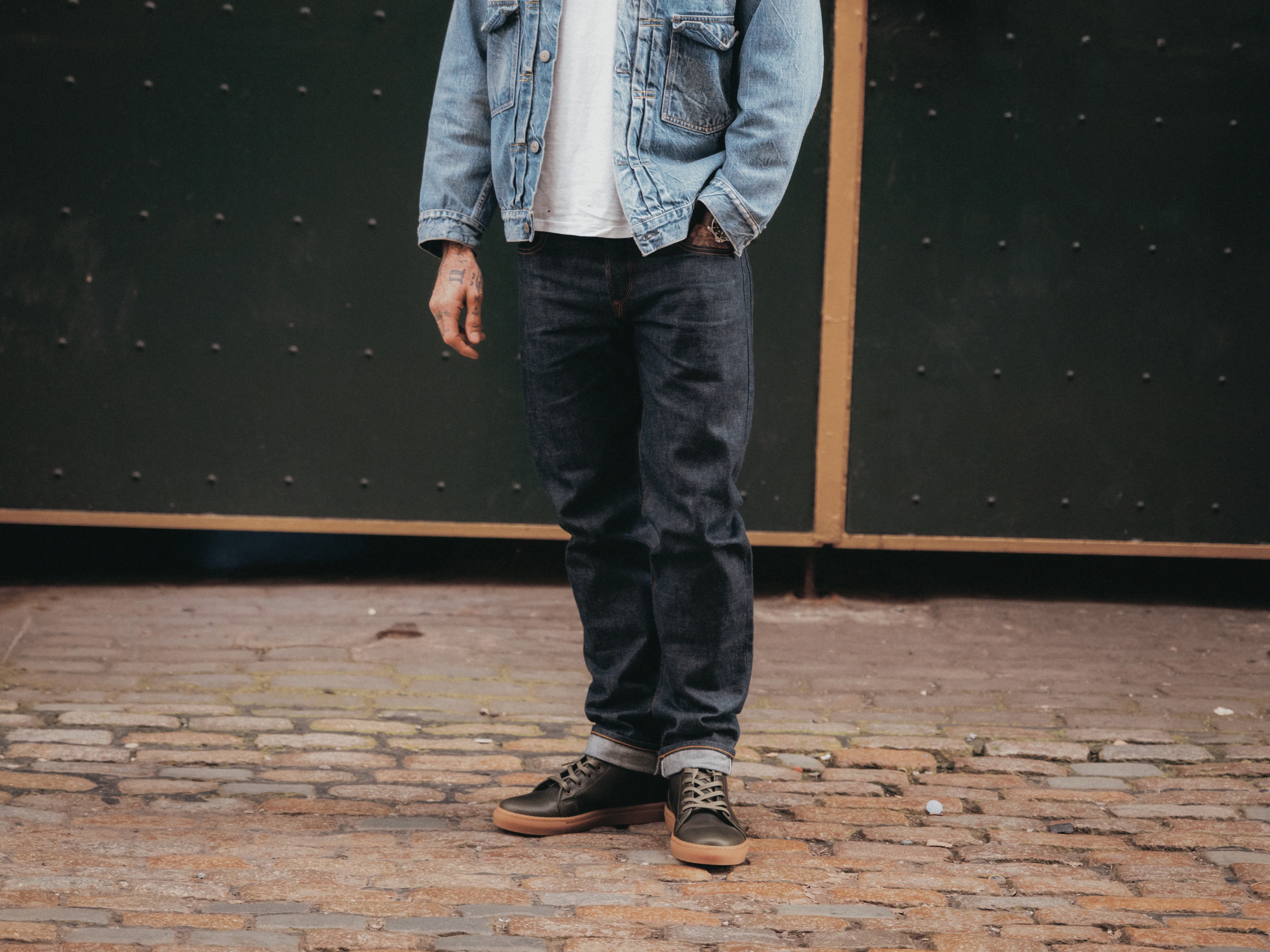 Rose Anvil X GORAL SMUGS High Top Sneaker 2.0 - Horween Forest PRE-ORDER - Image 4