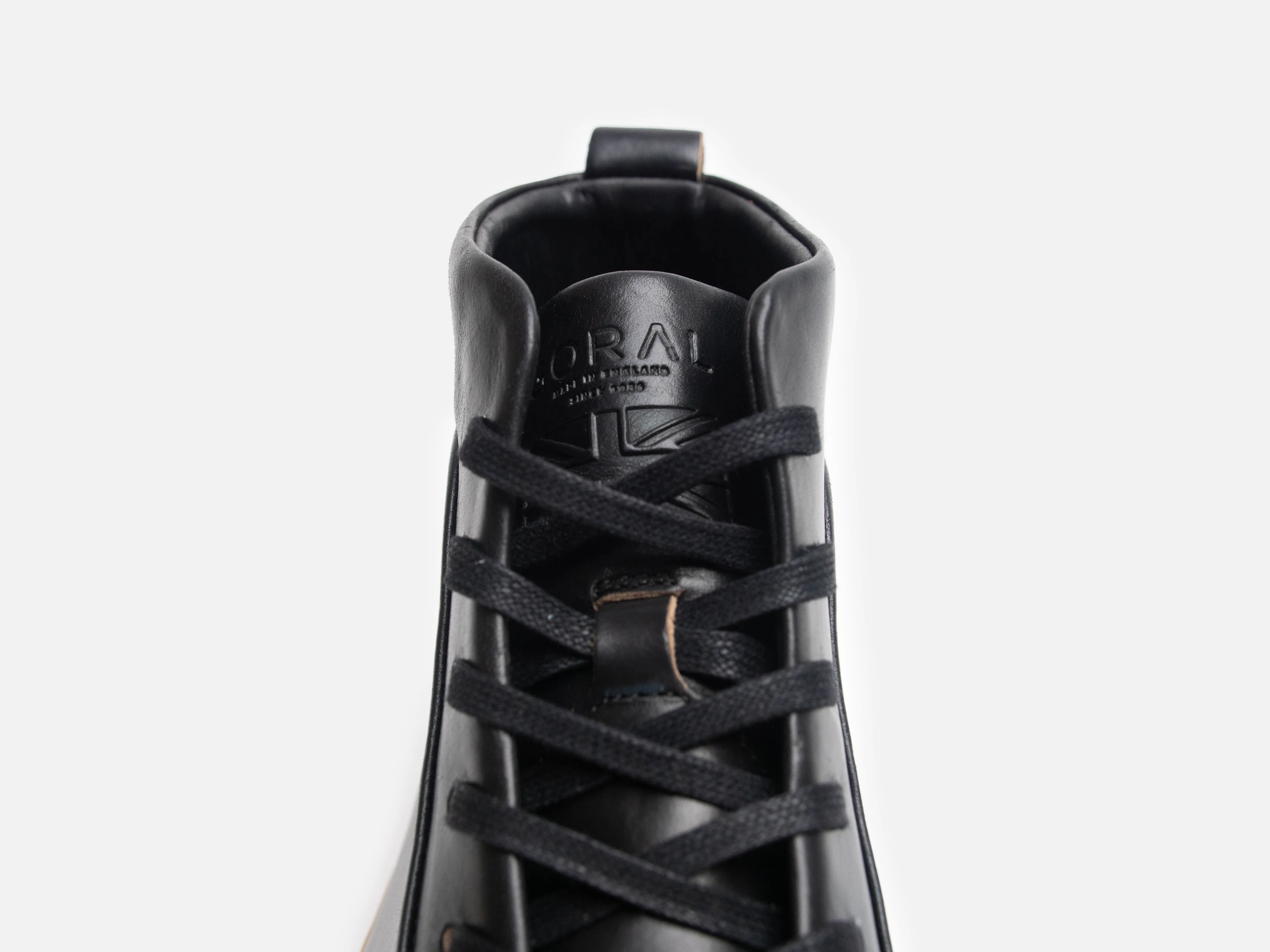 WALKLEY Barefoot High Top Horween Black Leather Sneaker - Image 4