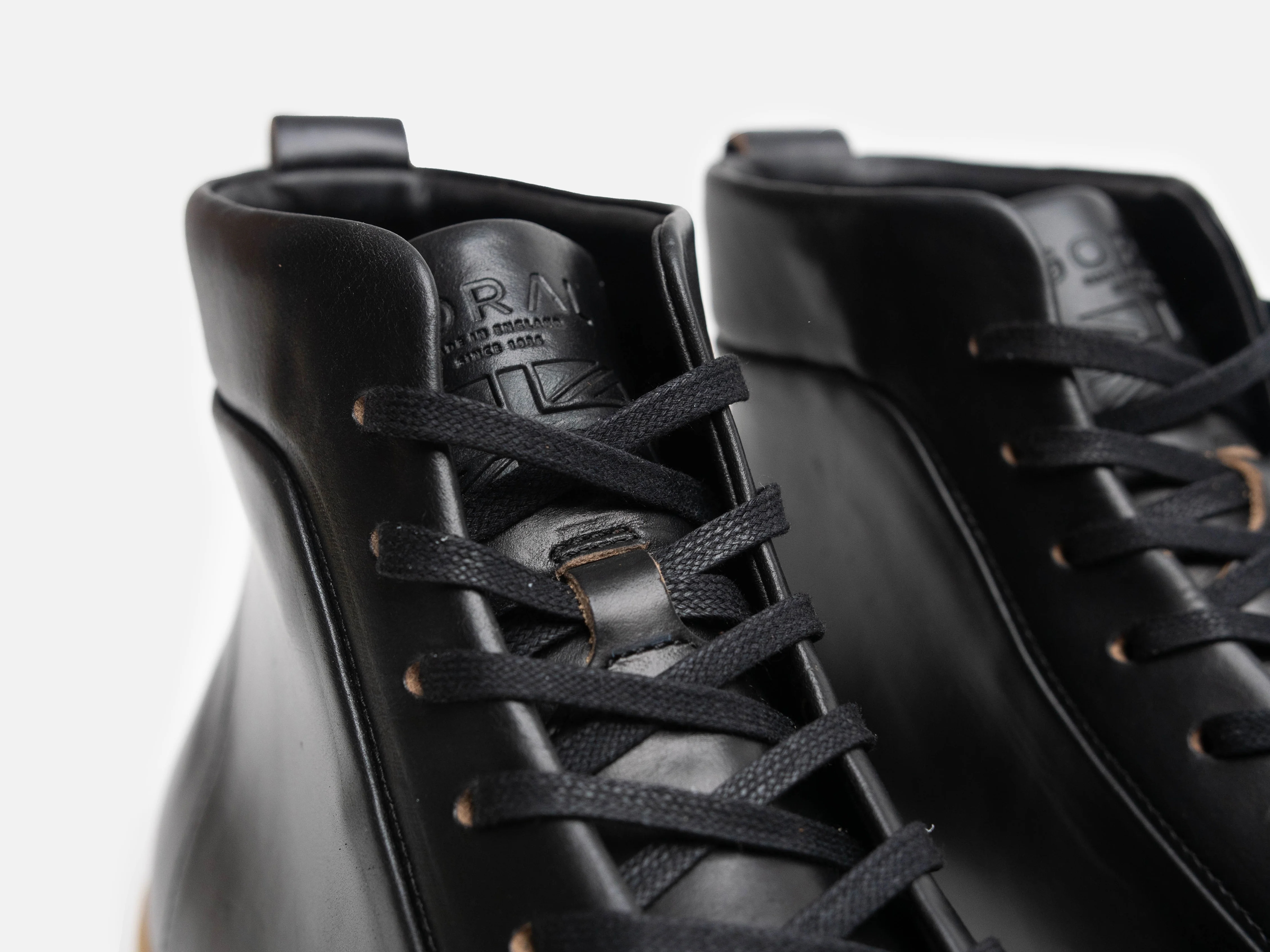 WALKLEY Barefoot High Top Horween Black Leather Sneaker - Image 5