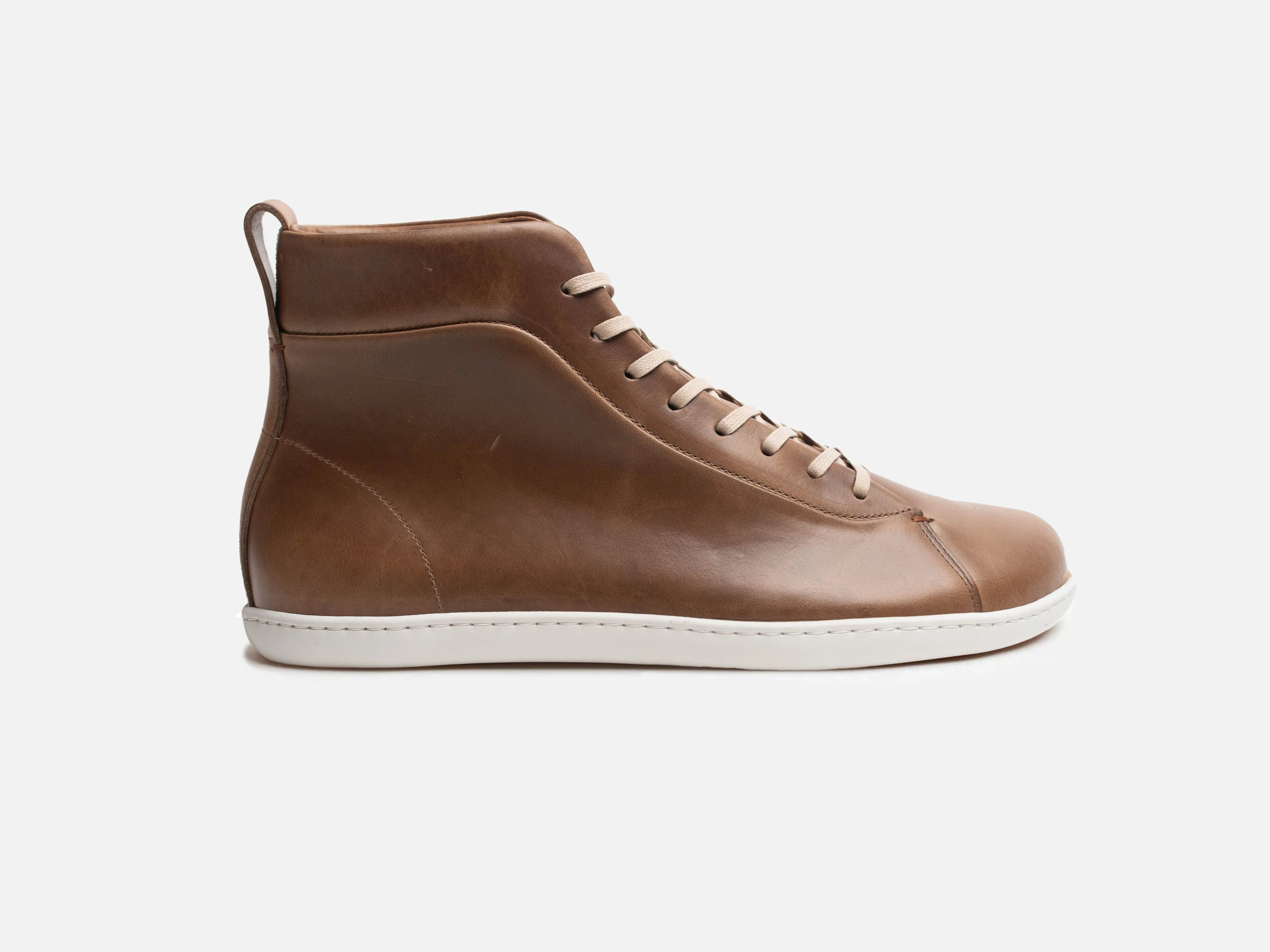 WALKLEY Barefoot High Top Horween Natural Leather Sneaker - Image 4