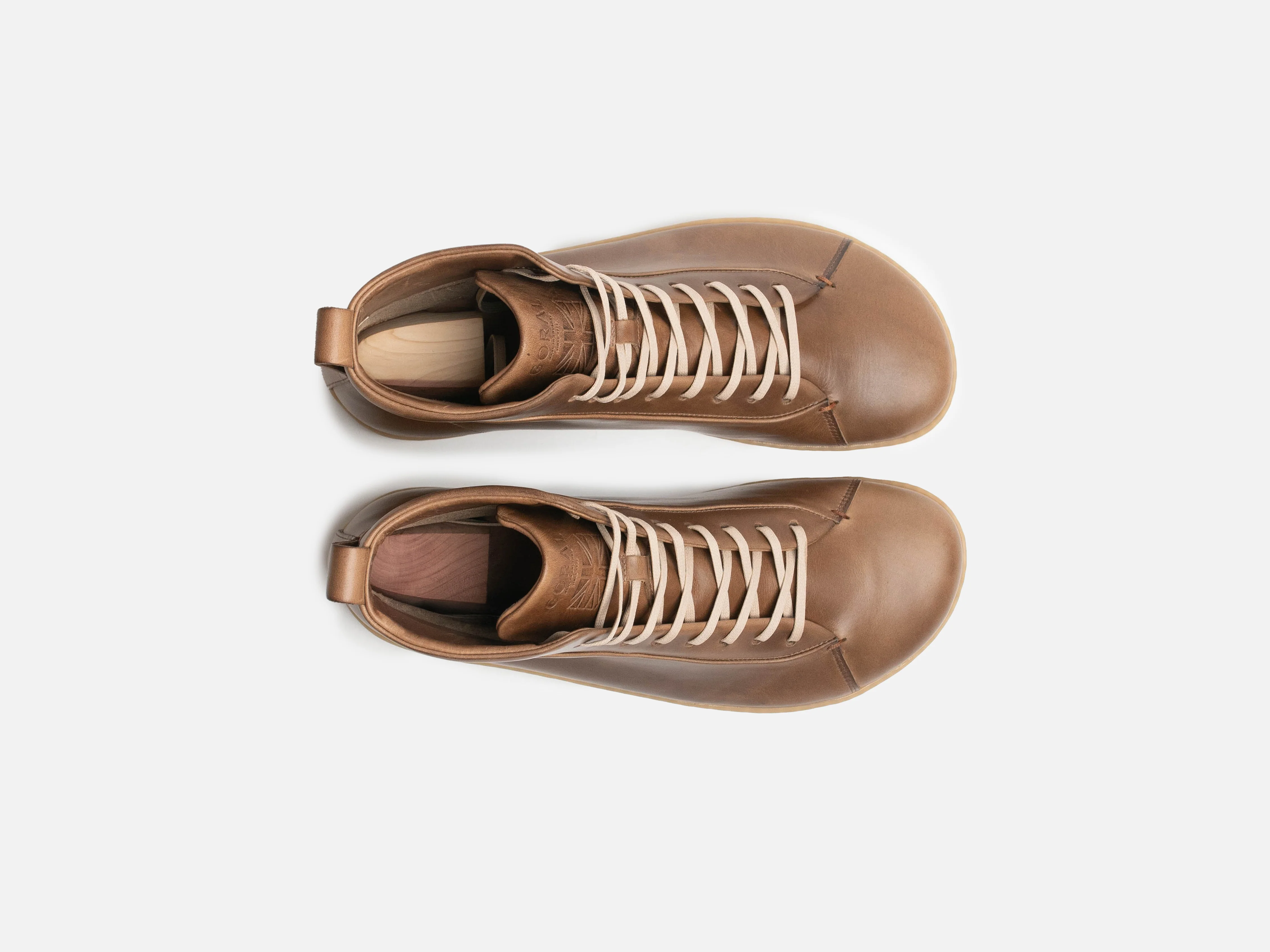 WALKLEY Barefoot High Top Horween Natural Leather Sneaker - Image 5