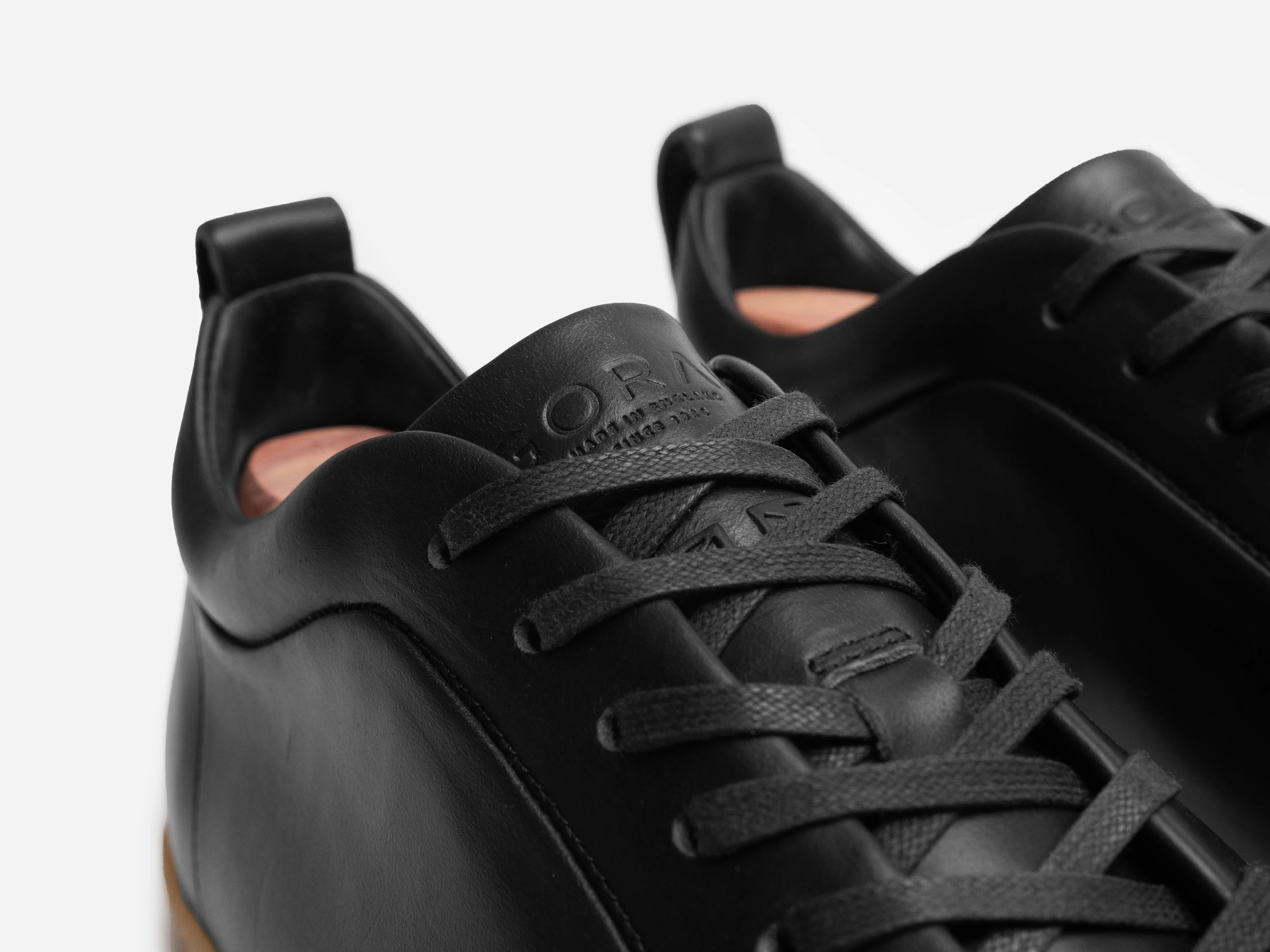 WALKLEY Barefoot Low Top Horween Black Leather Sneaker - Image 4