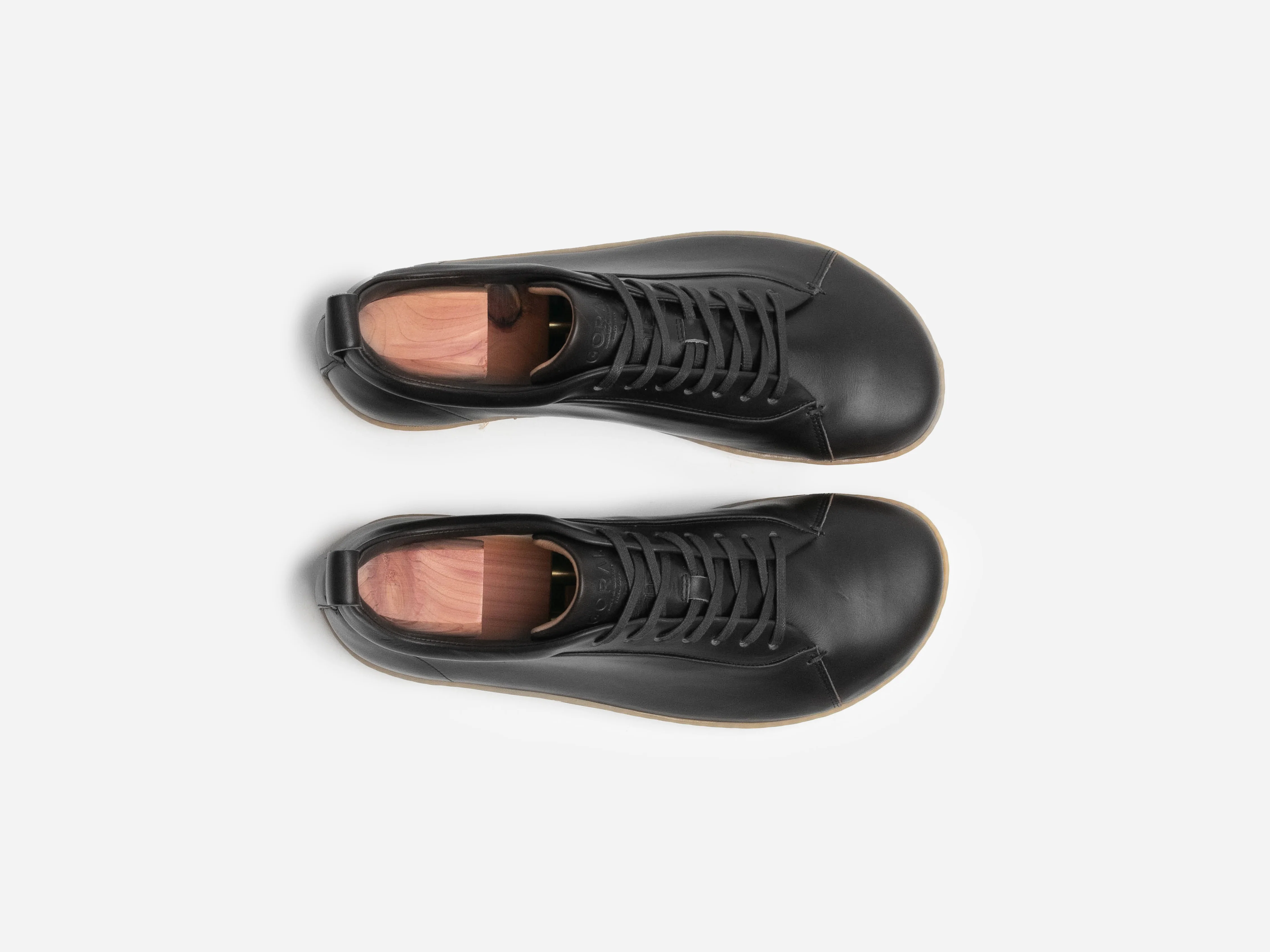 WALKLEY Barefoot Low Top Horween Black Leather Sneaker - Image 5