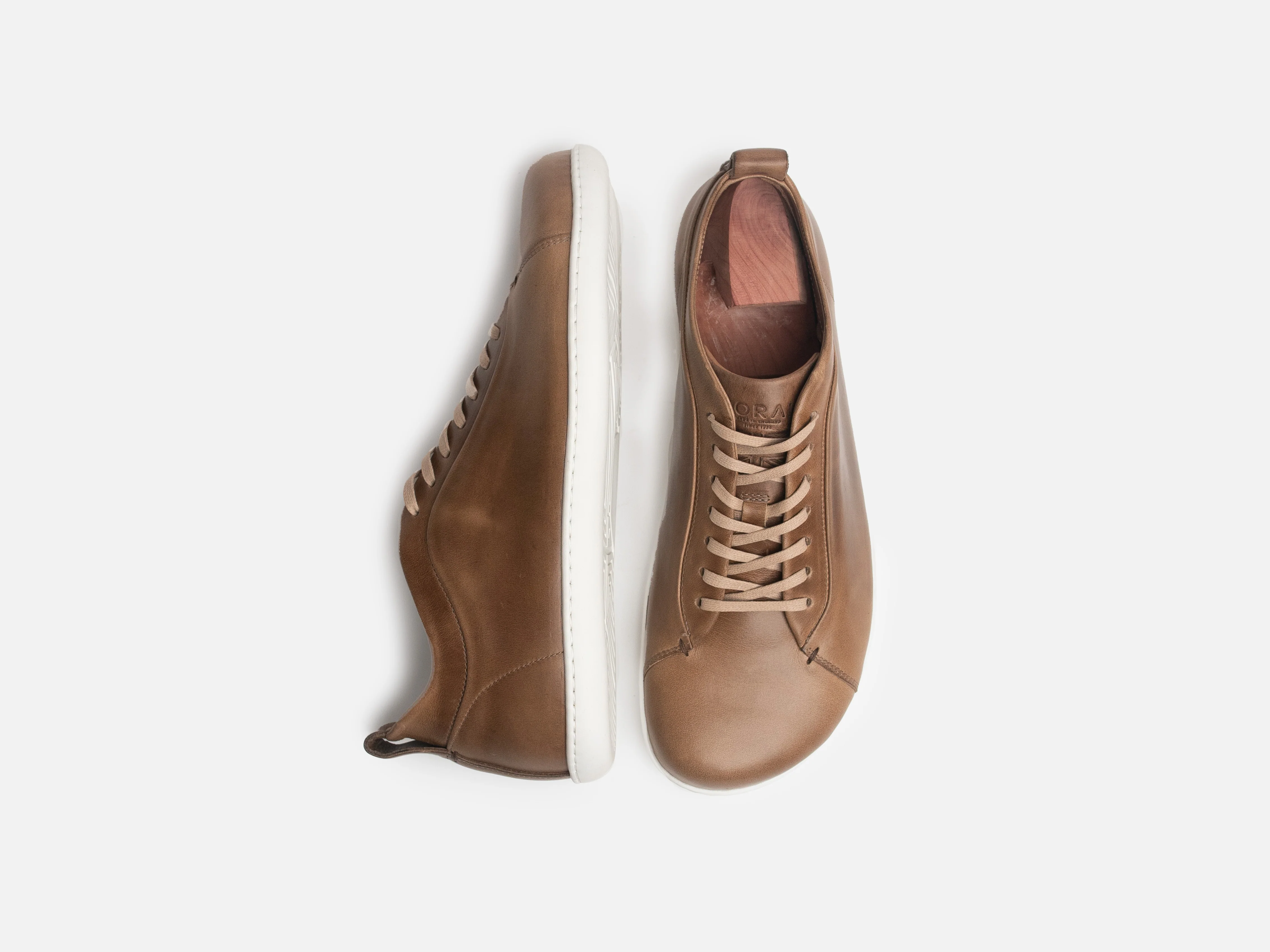 WALKLEY Barefoot Low Top Horween Natural Leather Sneaker - Image 6