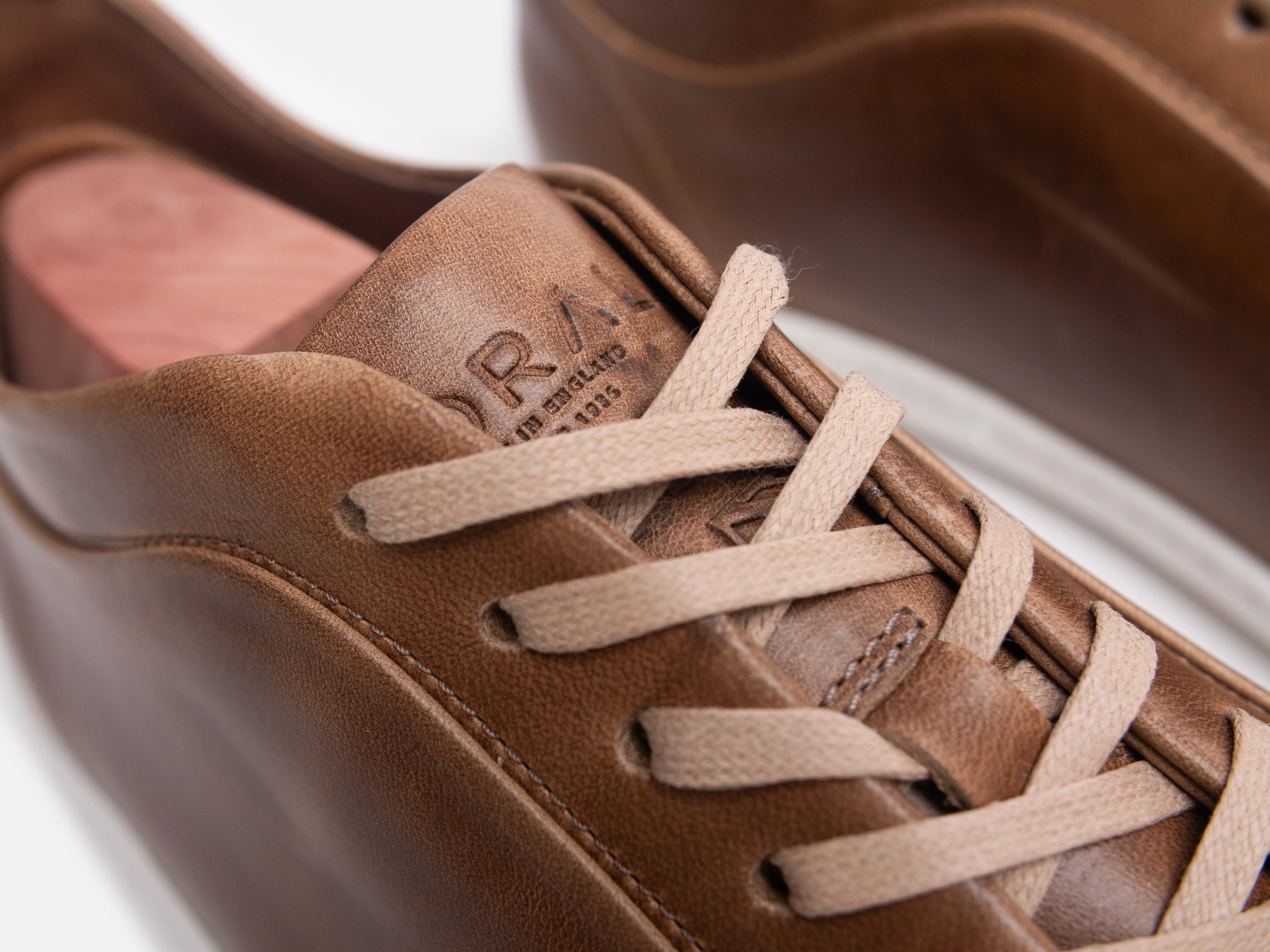 WALKLEY Barefoot Low Top Horween Natural Leather Sneaker - Image 7