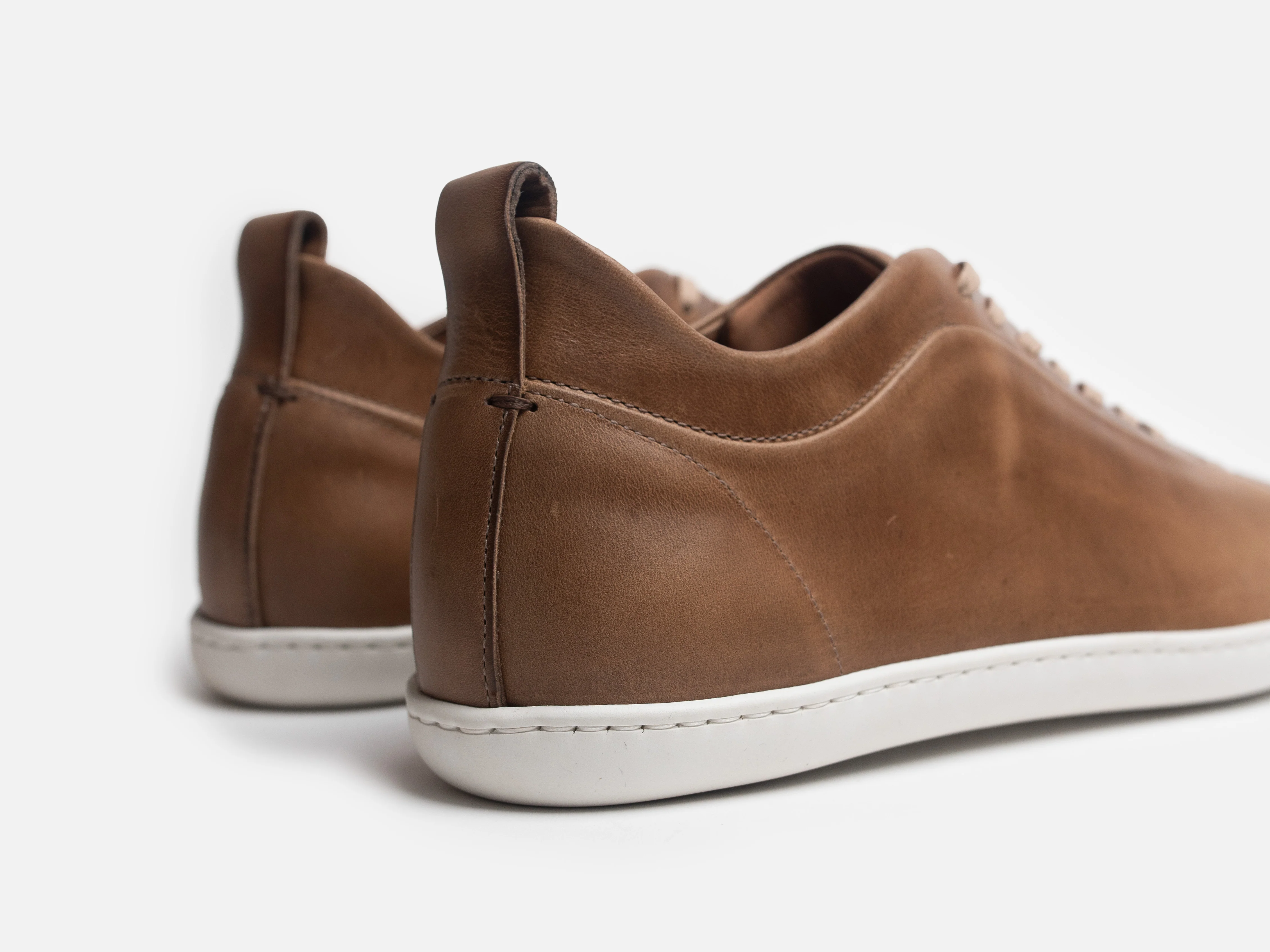 WALKLEY Barefoot Low Top Horween Natural Leather Sneaker - Image 8