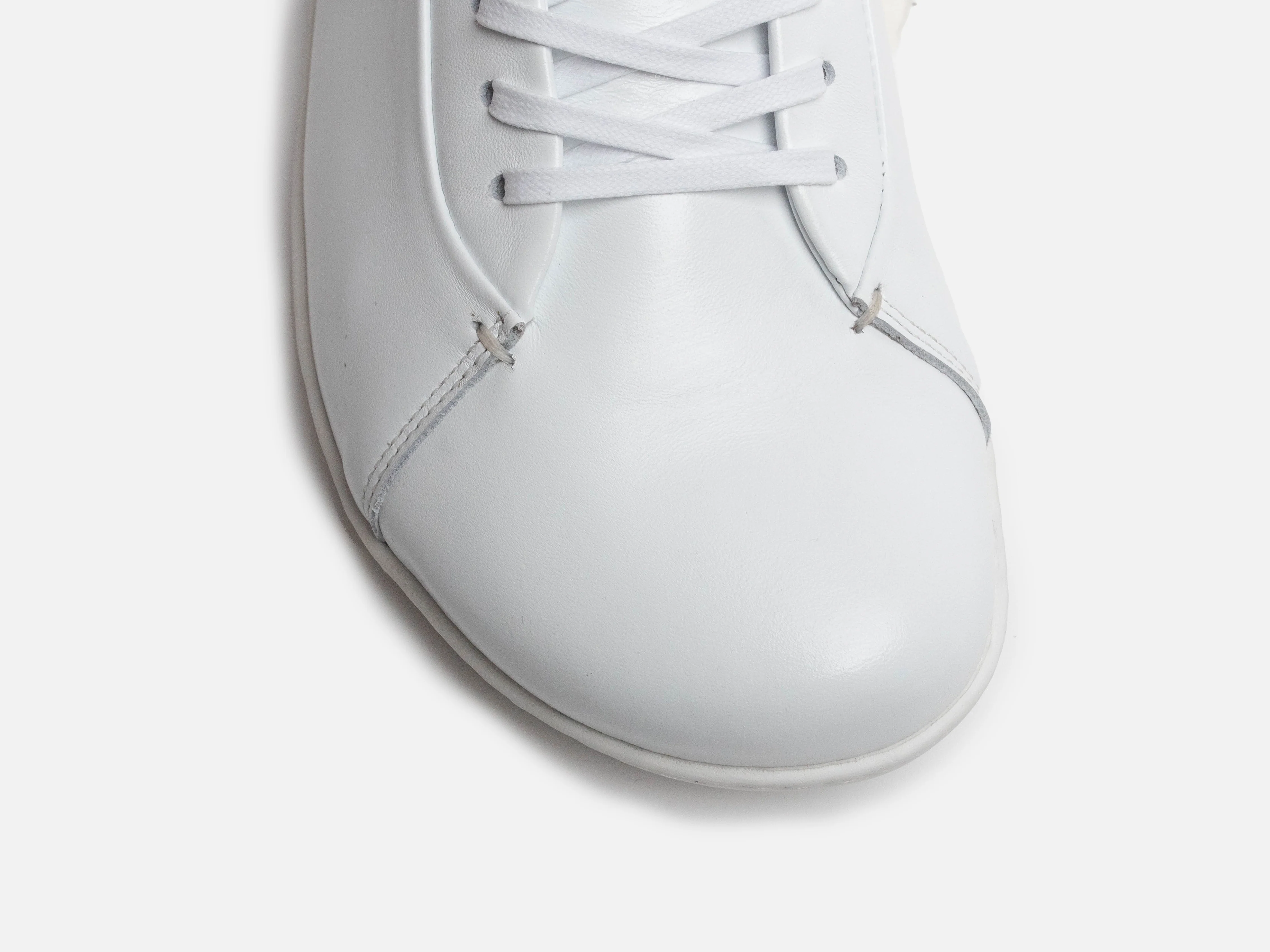 WALKLEY Barefoot Low Top White Calfskin Leather Sneaker - Image 5